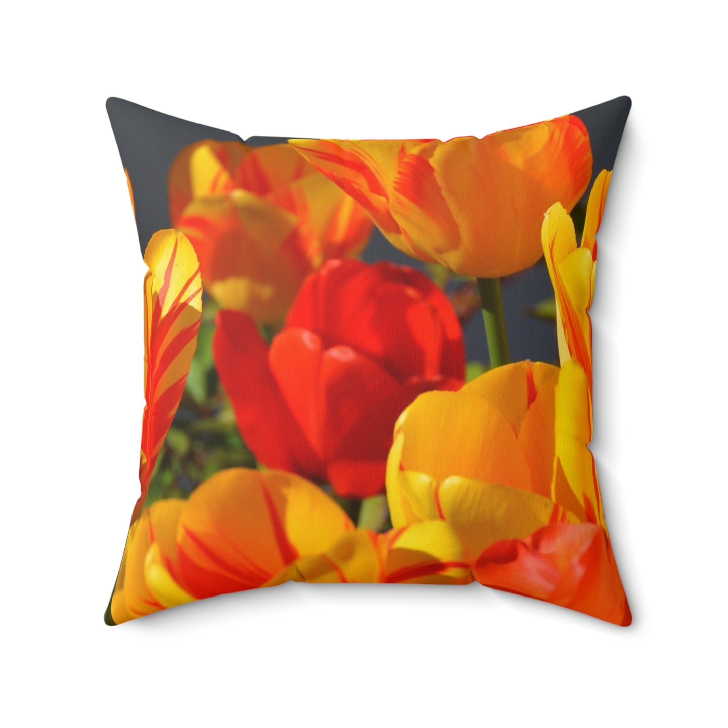 Vibrant Floral Throw Pillow - Perfect for Spring Decor, Home Accent
