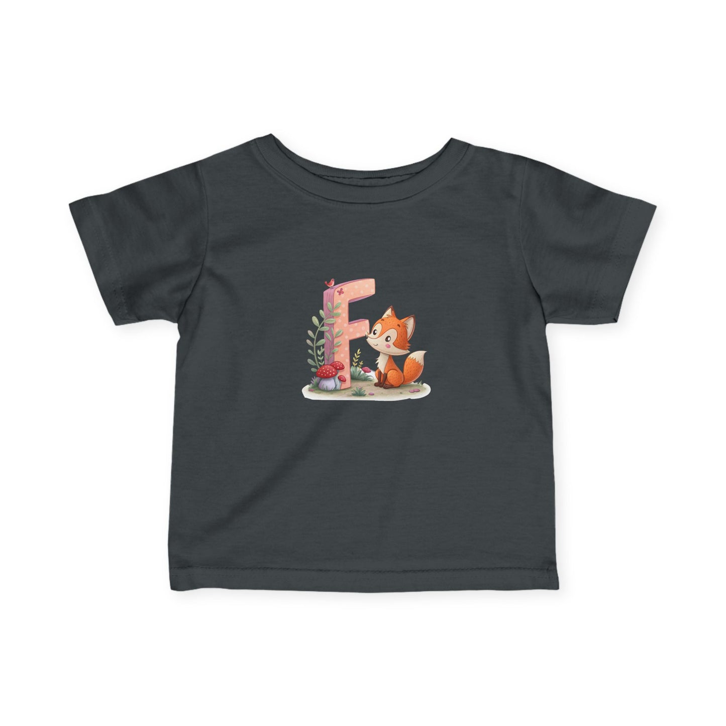 Whimsical Fox Infant Tee, Cute Kids Shirt, Personalized Baby Clothing, Baby Shower Gift, Eco-Friendly Toddler Tee