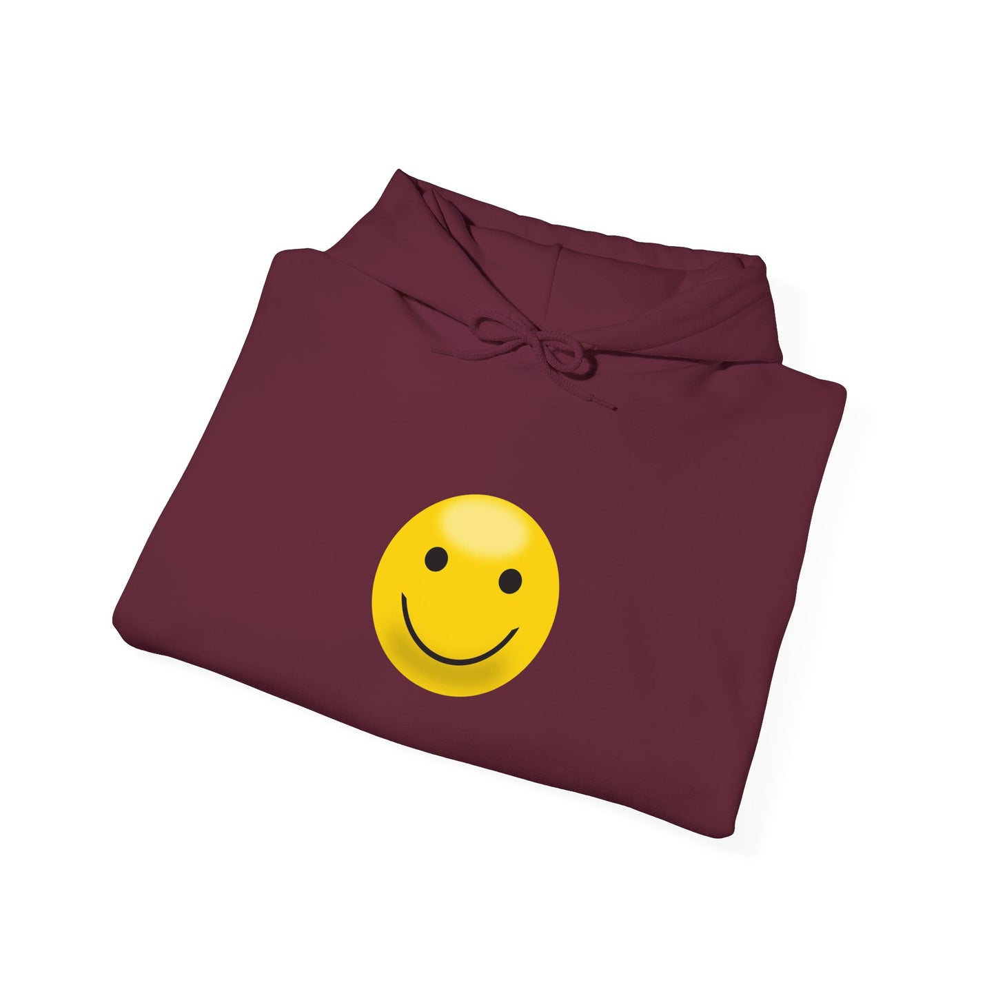 Smiley Face Hooded Sweatshirt, Cozy Unisex Hoodie, Casual Wear, Gift for Friends, Cheerful Apparel, Everyday Comfort Clothing