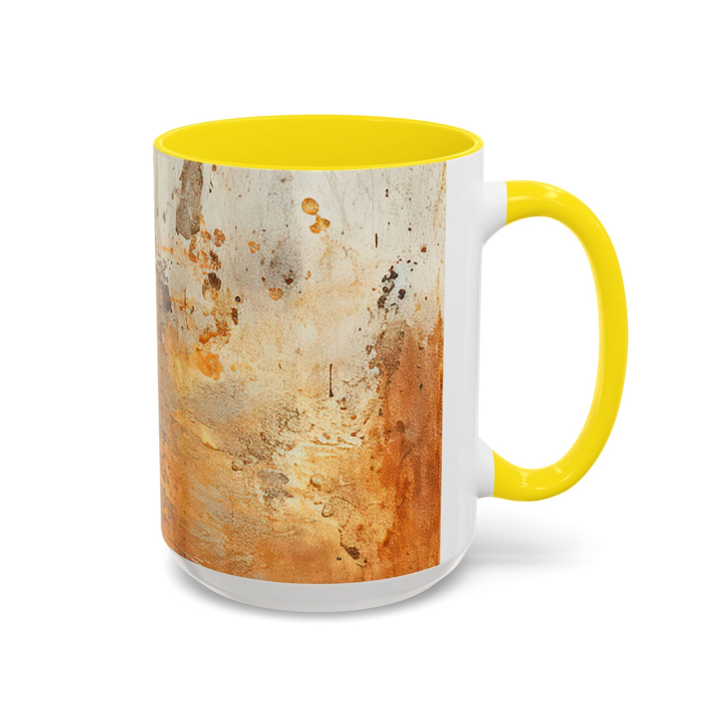 Rustic Accent Coffee Mug, Unique Artistic Mug
