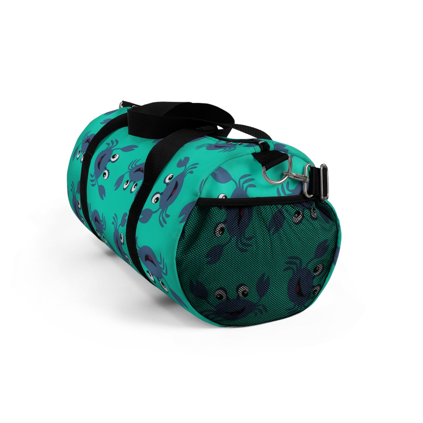 Fun Crab Pattern Duffel Bag, Beach Bag, Gym Tote, Travel Luggage, Overnight Bag, Cute Coastal Design