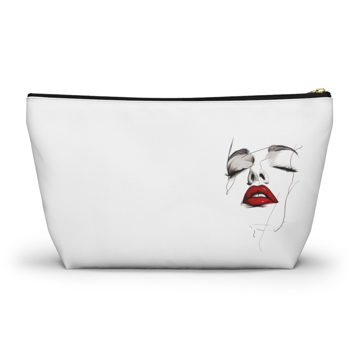 Elegant Makeup Accessory Pouch, Beauty Organizer Pouch, Cosmetic Bag, Gift for Her, Stylish Travel Pouch, Fashionable Storage