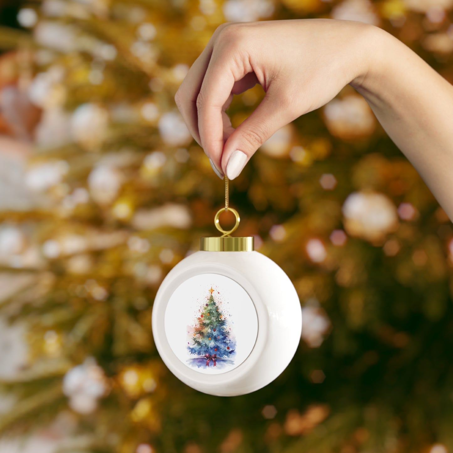 Vibrant Christmas Ball Ornament, Holiday Decor, Tree Decoration, Ornament Gift, Festive Home Decor