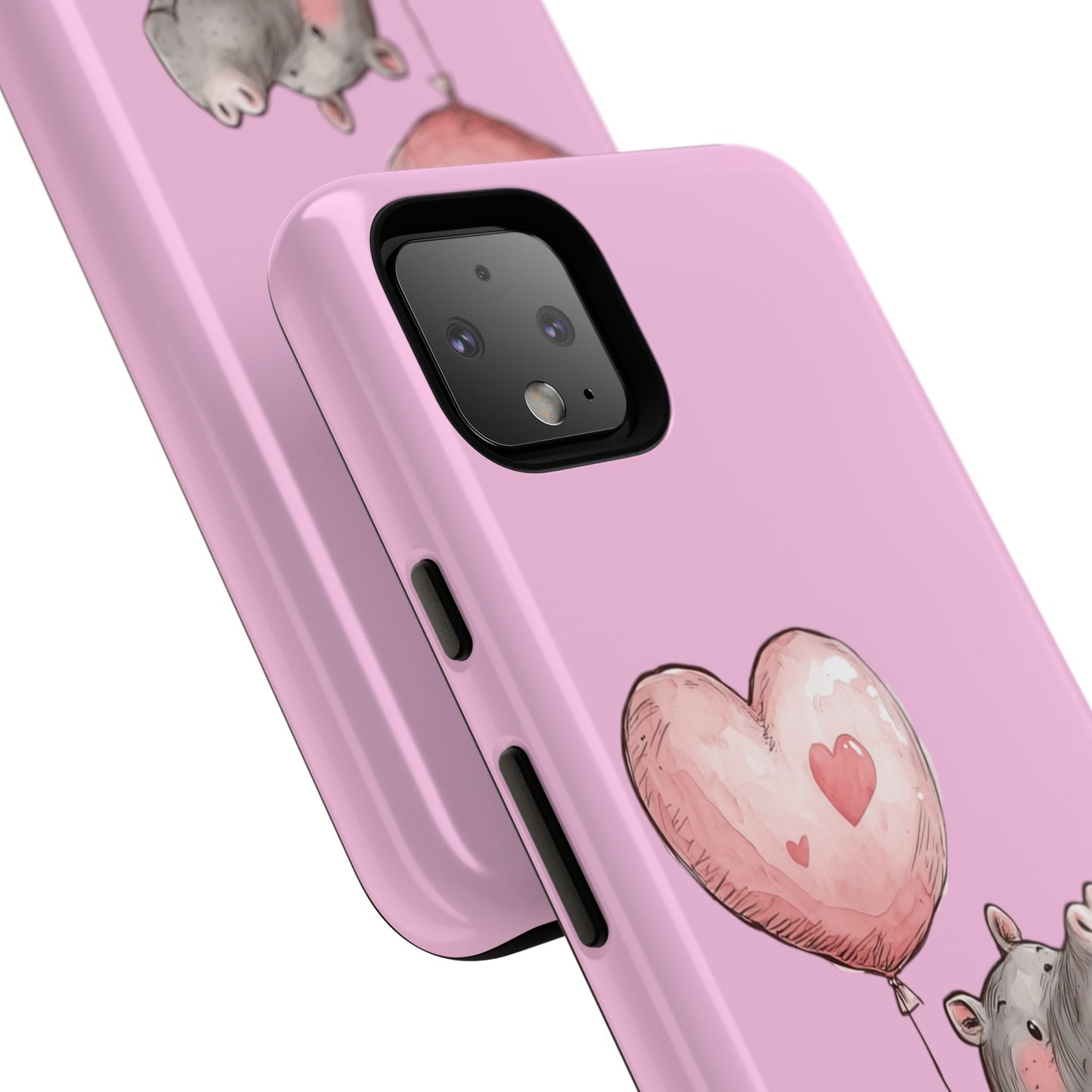 Cute Hippo Phone Case | Good Vibes, Gift for Friends, Cute Phone Accessories, Animal Lover Gift, Happy Phone Cover