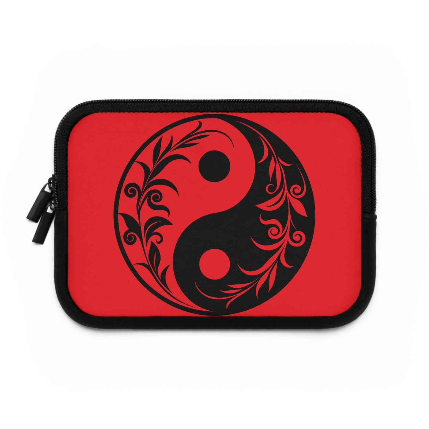 Stylish Laptop Sleeve with Yin Yang Design, Tech Carry Case, Gift for Students, Men and Women, Office and Home Use, Modern Gadget Sleeve