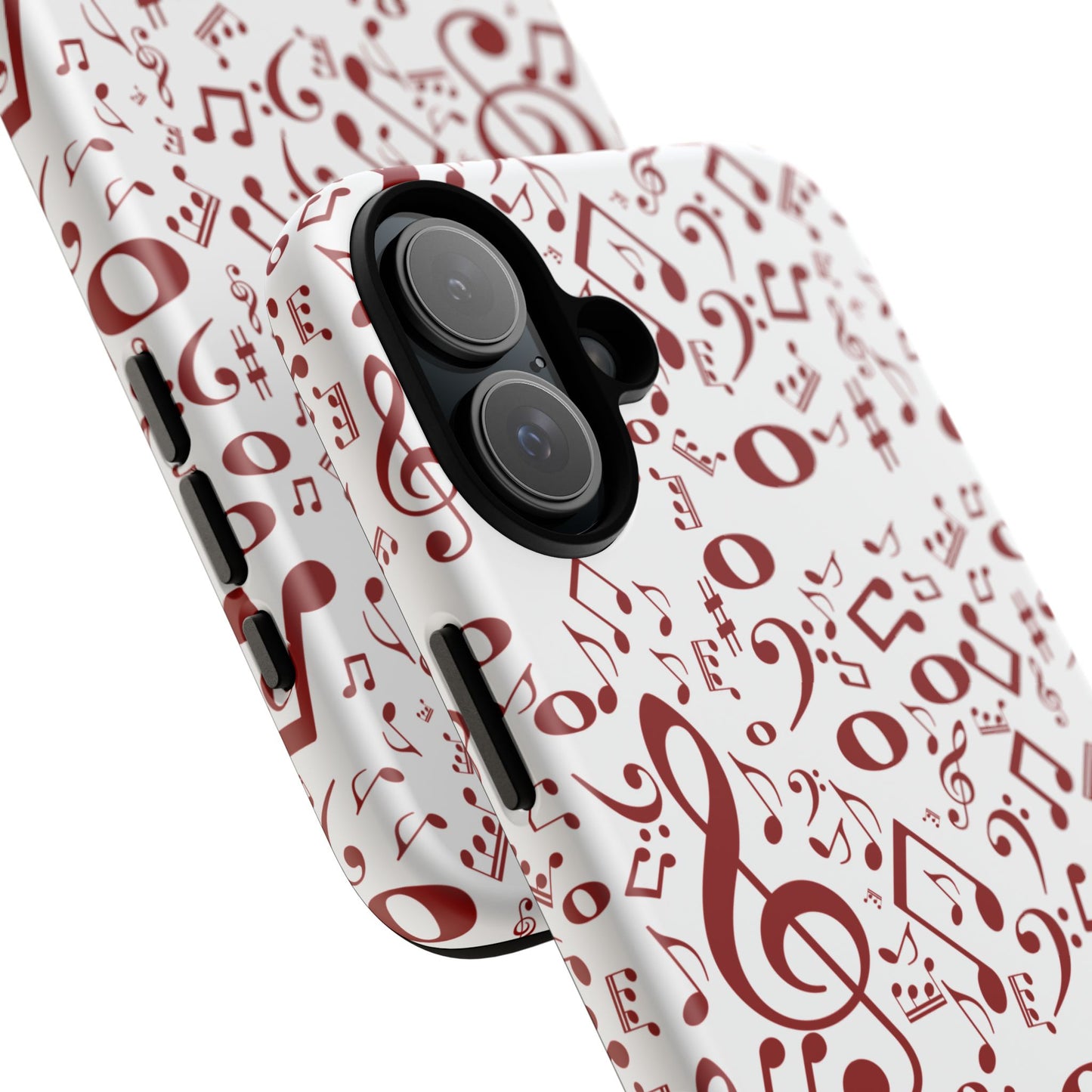 Musical Note Phone Case, Tough iPhone Cover, Gift for Musicians, Customizable, Music Lover's Accessory, Durable Phone Protection