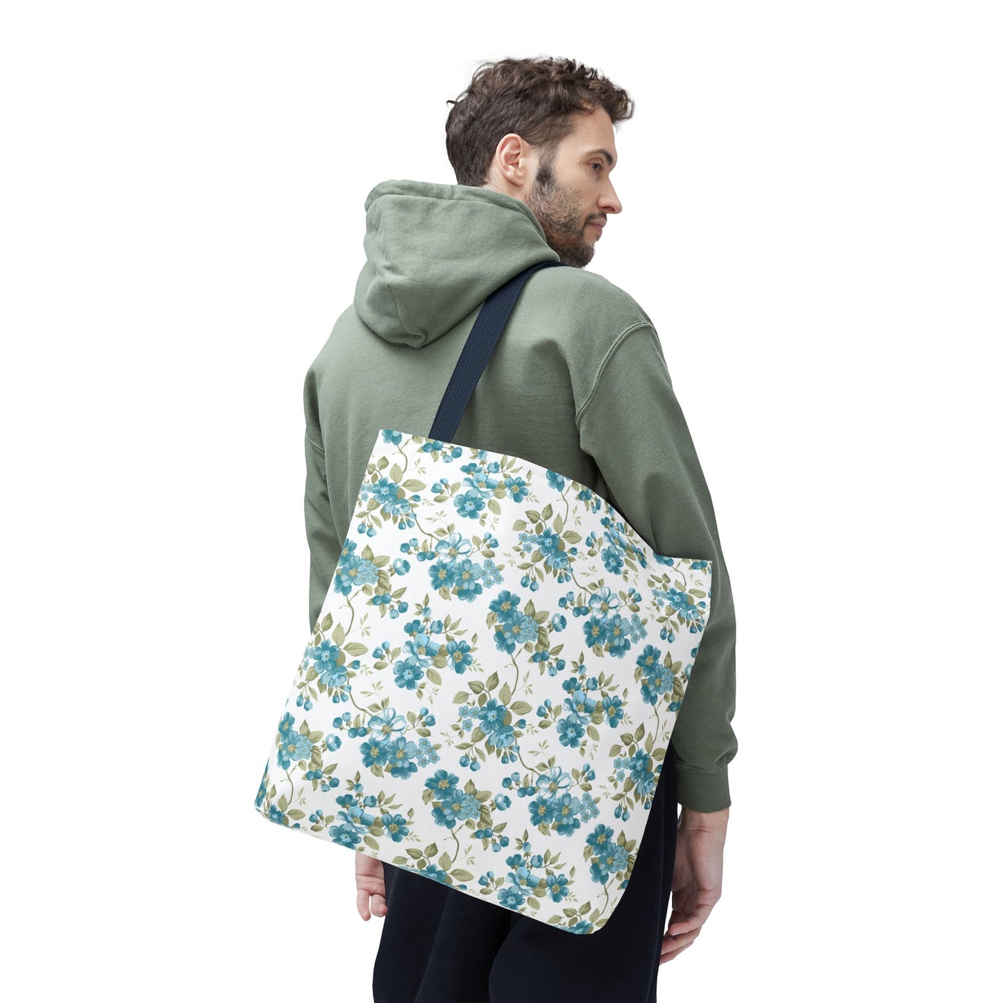 Floral Design Tote Bag | Reusable Shopping Bag, Beach Tote, Eco-Friendly Bag, Gift for Her, Travel Organizer