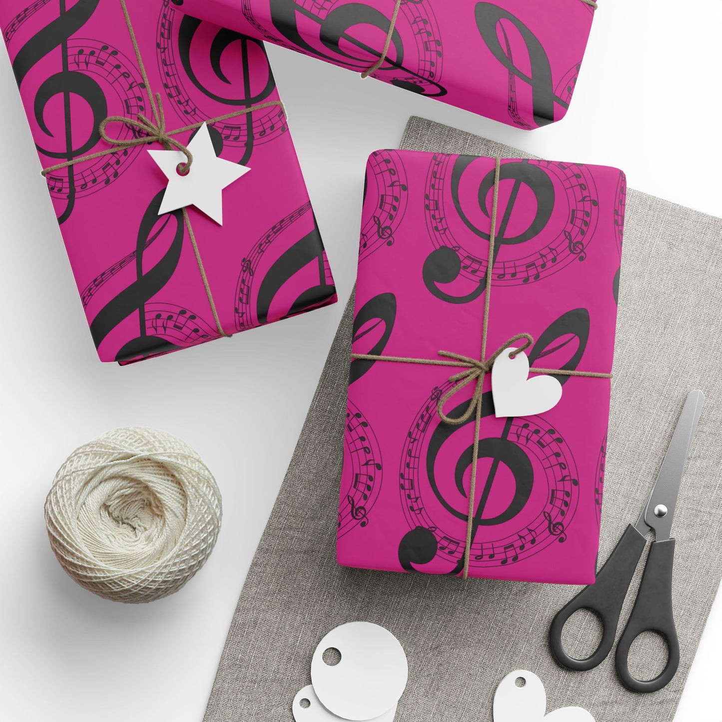 Musical Notes Wrapping Paper Fun Gift Wrap for Music Lovers, Birthdays