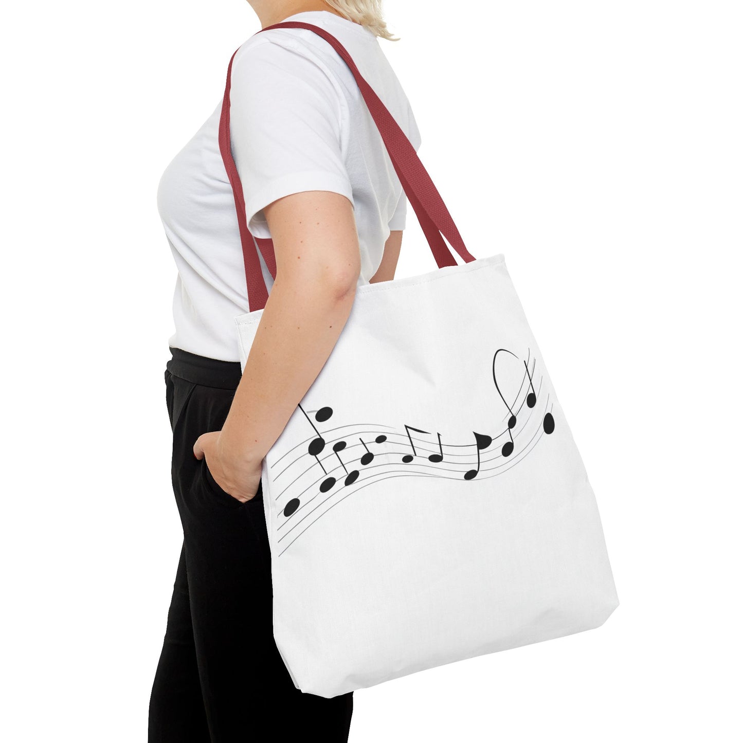 Musical Notes Tote Bag | Perfect for Music Lovers, Eco-Friendly Shopping
