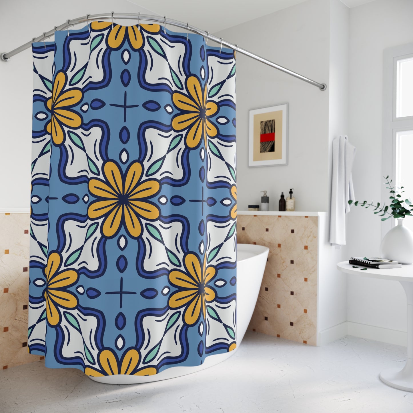 Bohemian Floral Shower Curtain