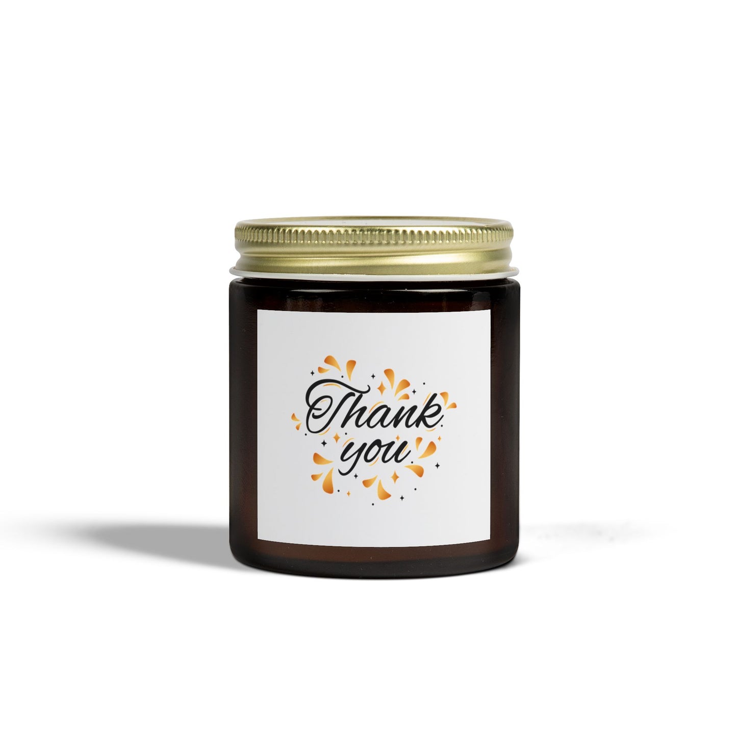 Thank You Scented Candle - Coconut Apricot Wax Gift, Birthday Present, Relaxation, Home Decor, Aromatherapy
