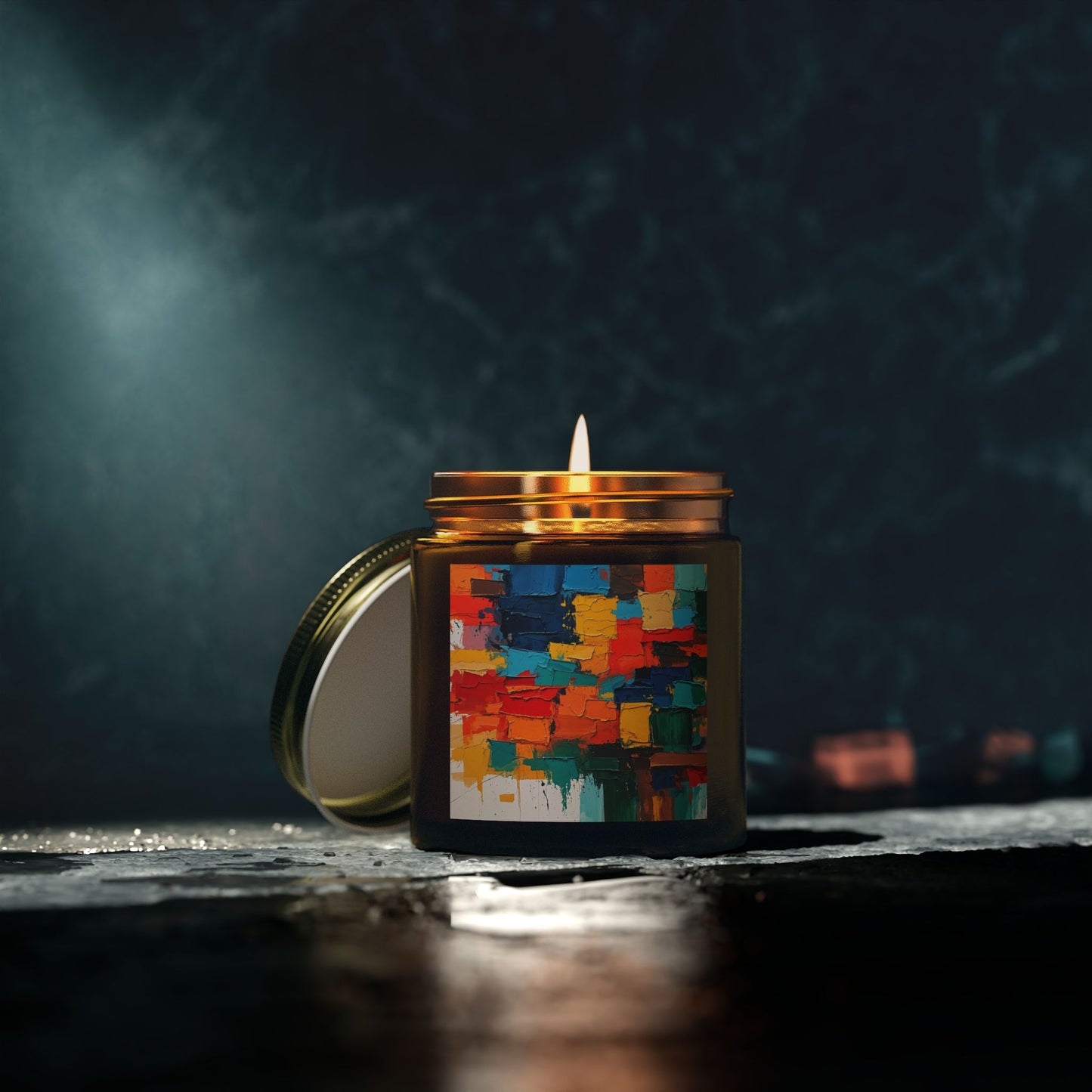 Scented Candles, Coconut Apricot Wax (4oz, 9oz) - Multi color