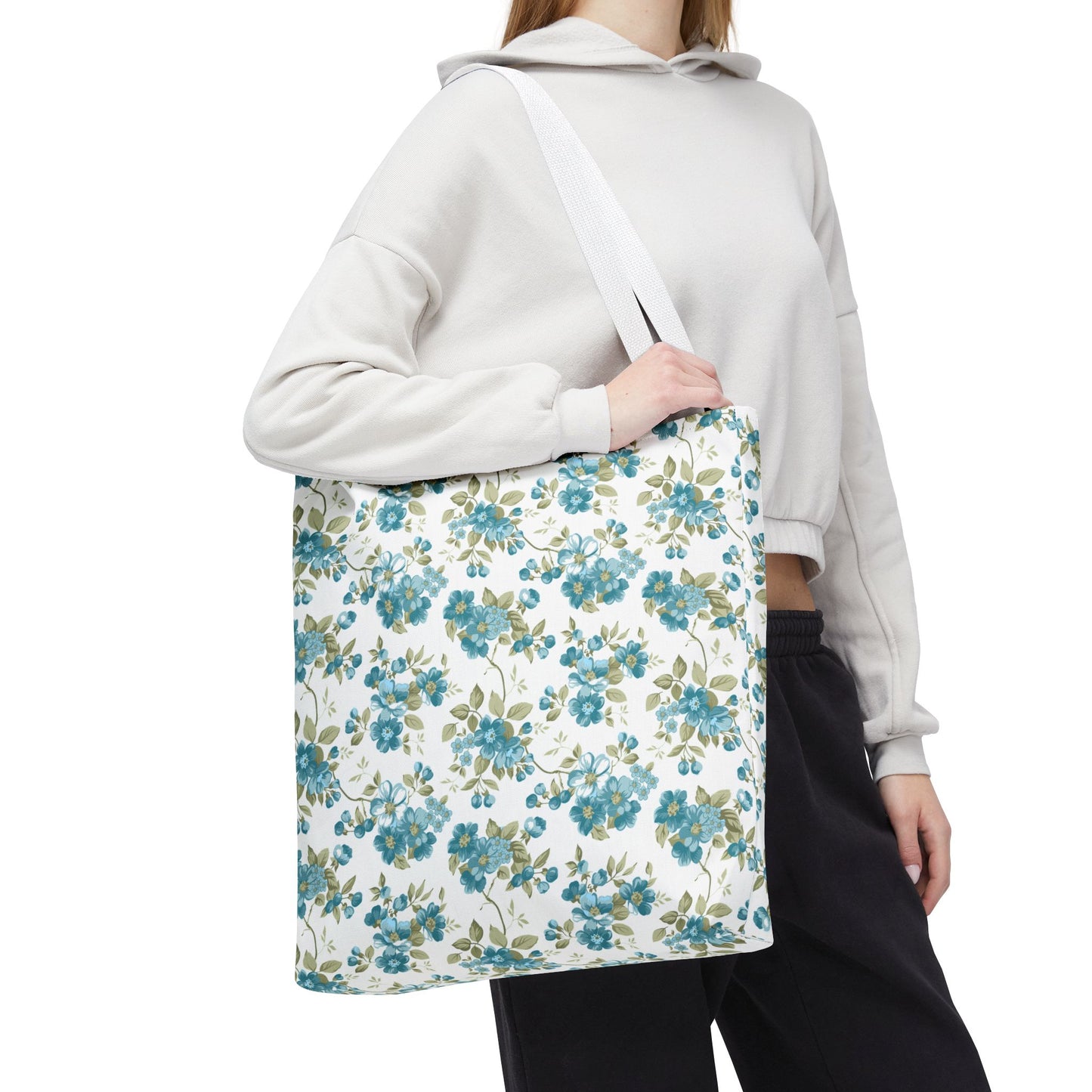 Floral Design Tote Bag | Reusable Shopping Bag, Beach Tote, Eco-Friendly Bag, Gift for Her, Travel Organizer