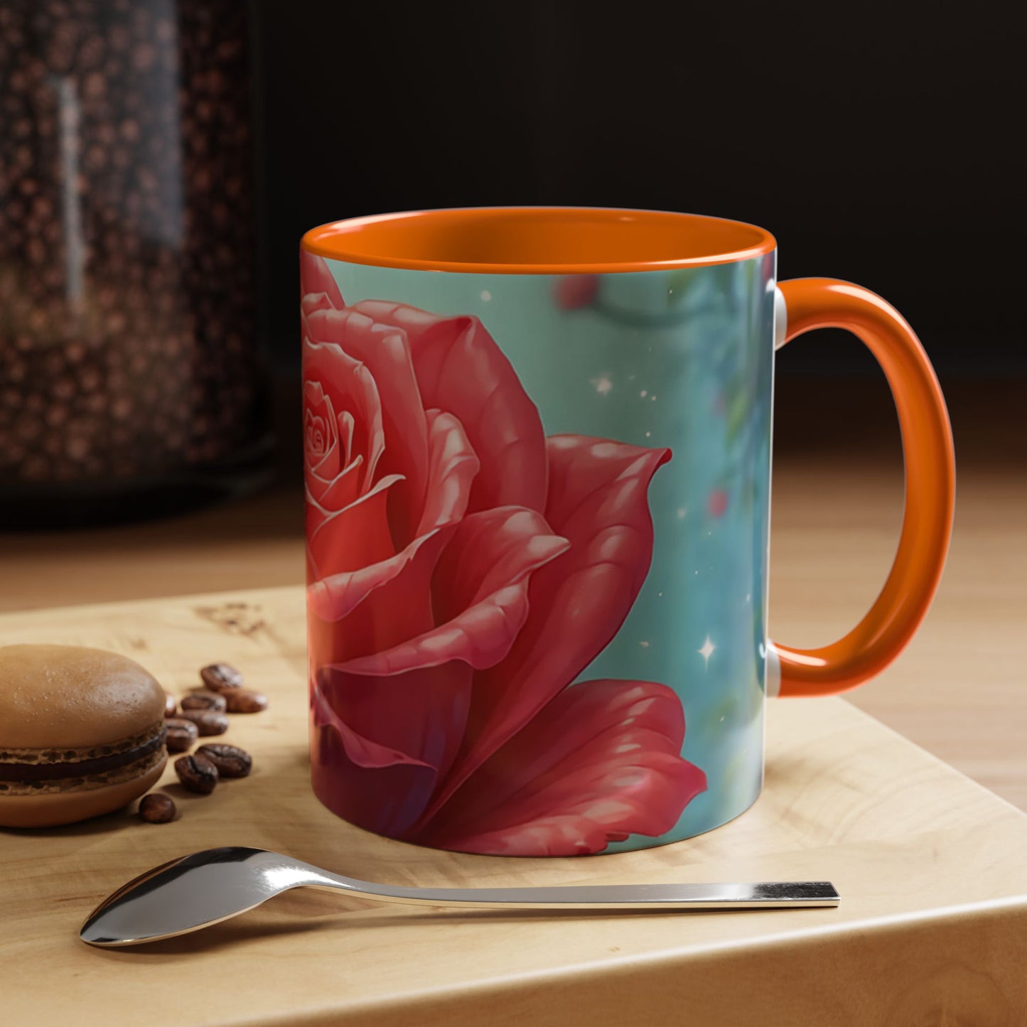 Elegant Rose Coffee Mug for Floral Lovers, Perfect Gift for Mother’s Day, Birthday, Home Decor, Garden Enthusiasts, Art Collectors