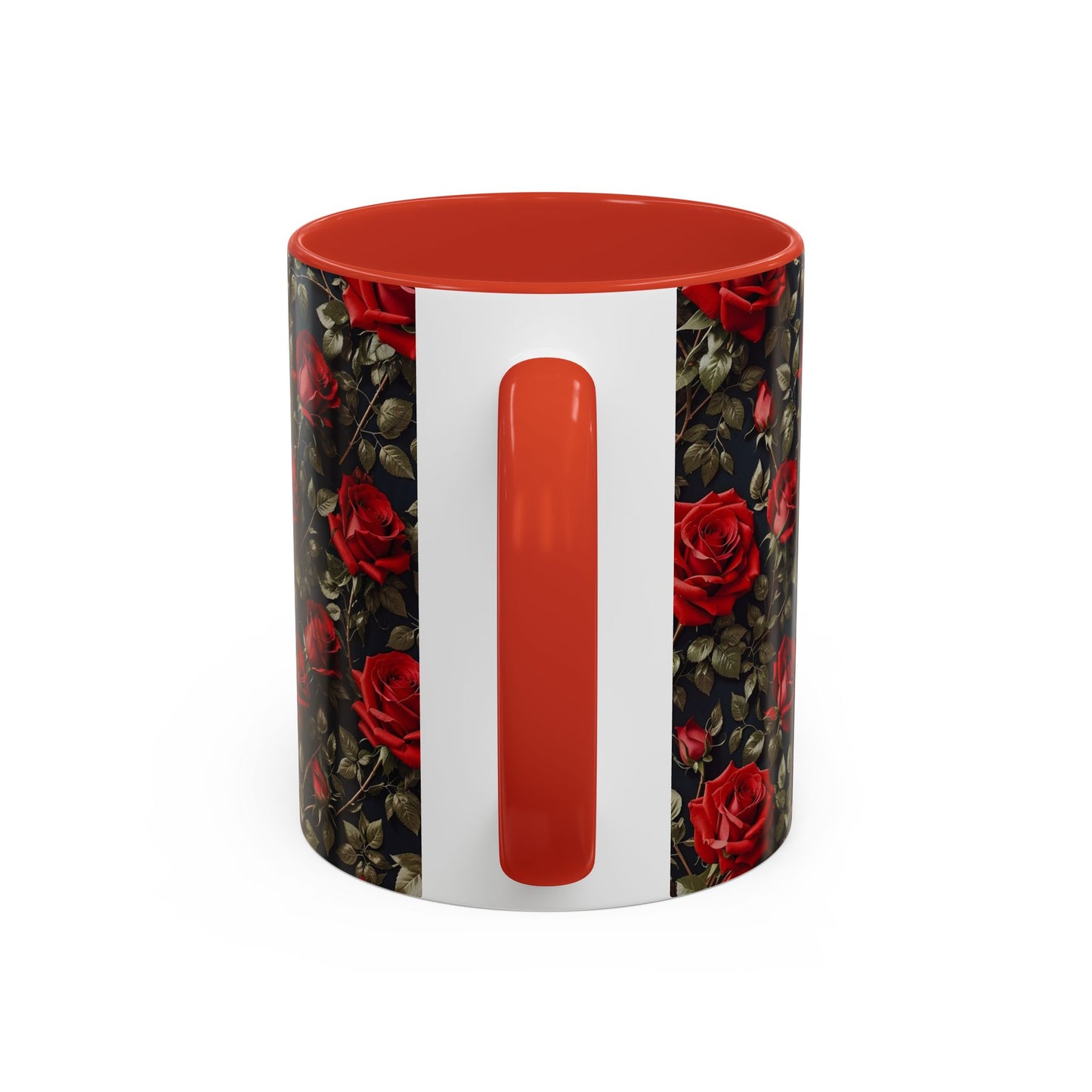 Elegant Floral Accent Coffee Mug - Black Rose Design, Gift for Her, Home Decor, Coffee Lovers, Mother's Day, Birthday