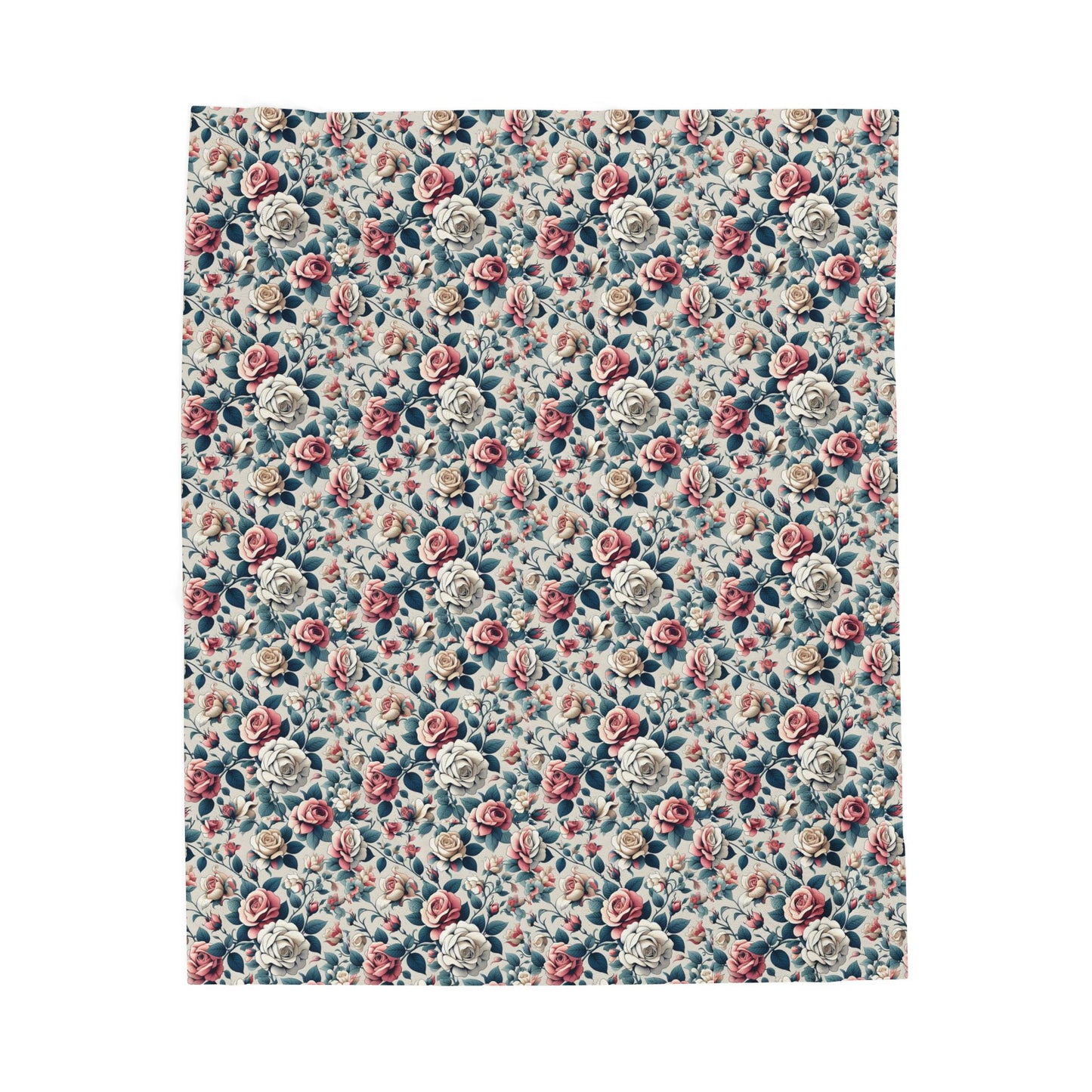 Cozy Floral Velveteen Blanket, Warm Throw for Home Decor, Perfect for Relaxation, Gift for Her, Spring Decor