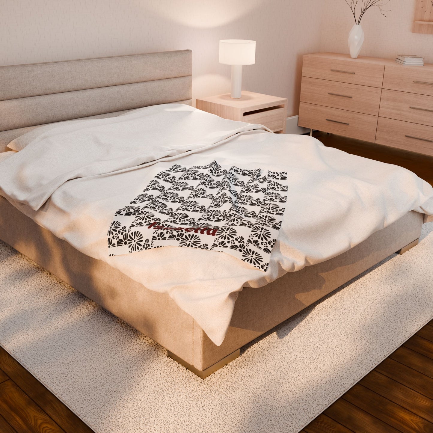 Cozy Personalized Plush Blanket Sophia