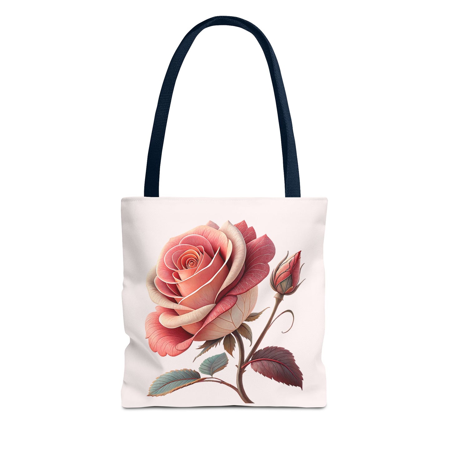 Romantic Floral Tote Bag, Rose Design, Chic Bag, Stylish Carryall, Perfect Gift for Her, Everyday Use, Eco-Friendly
