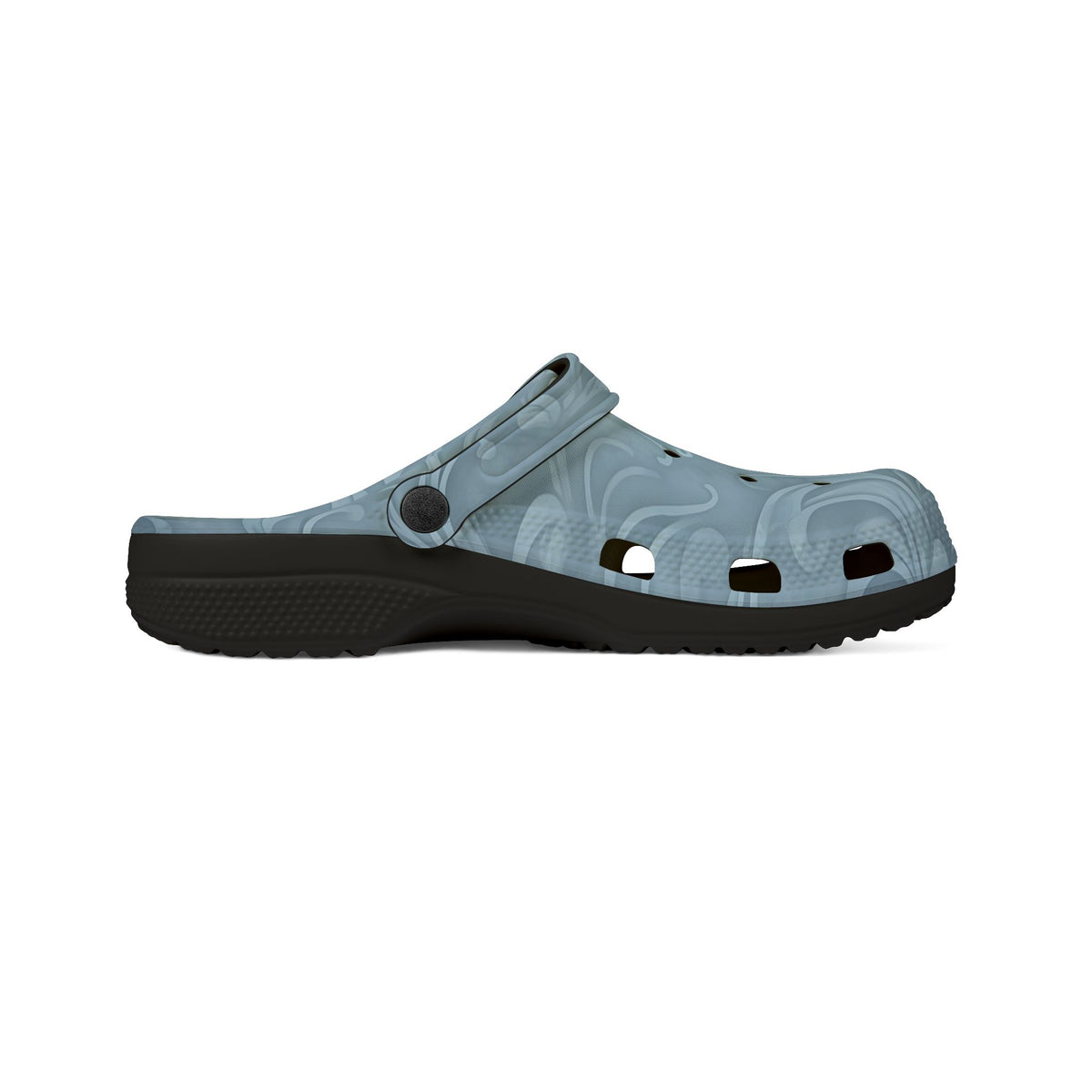 Blue Swirl EVA Foam Clogs — Comfortable Water-Friendly Slip-On Shoes