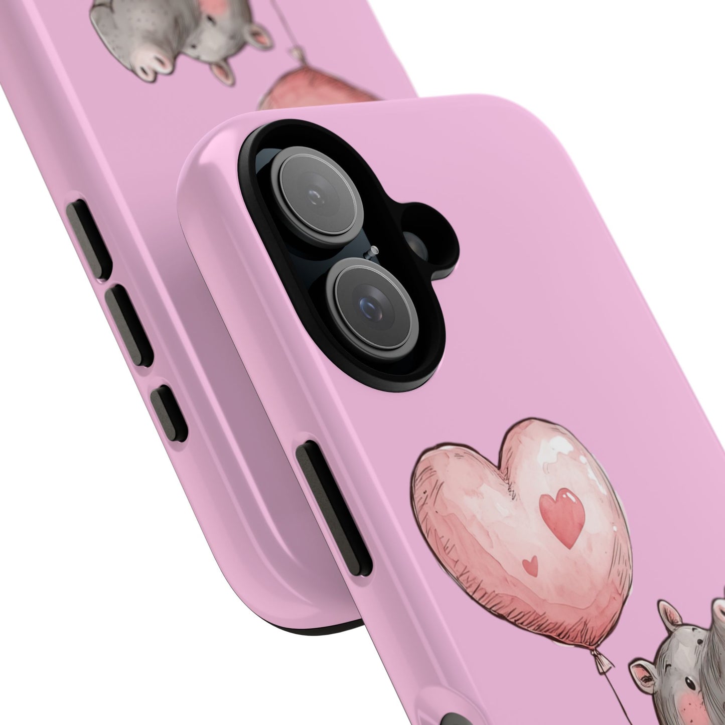 Cute Hippo Phone Case | Good Vibes, Gift for Friends, Cute Phone Accessories, Animal Lover Gift, Happy Phone Cover