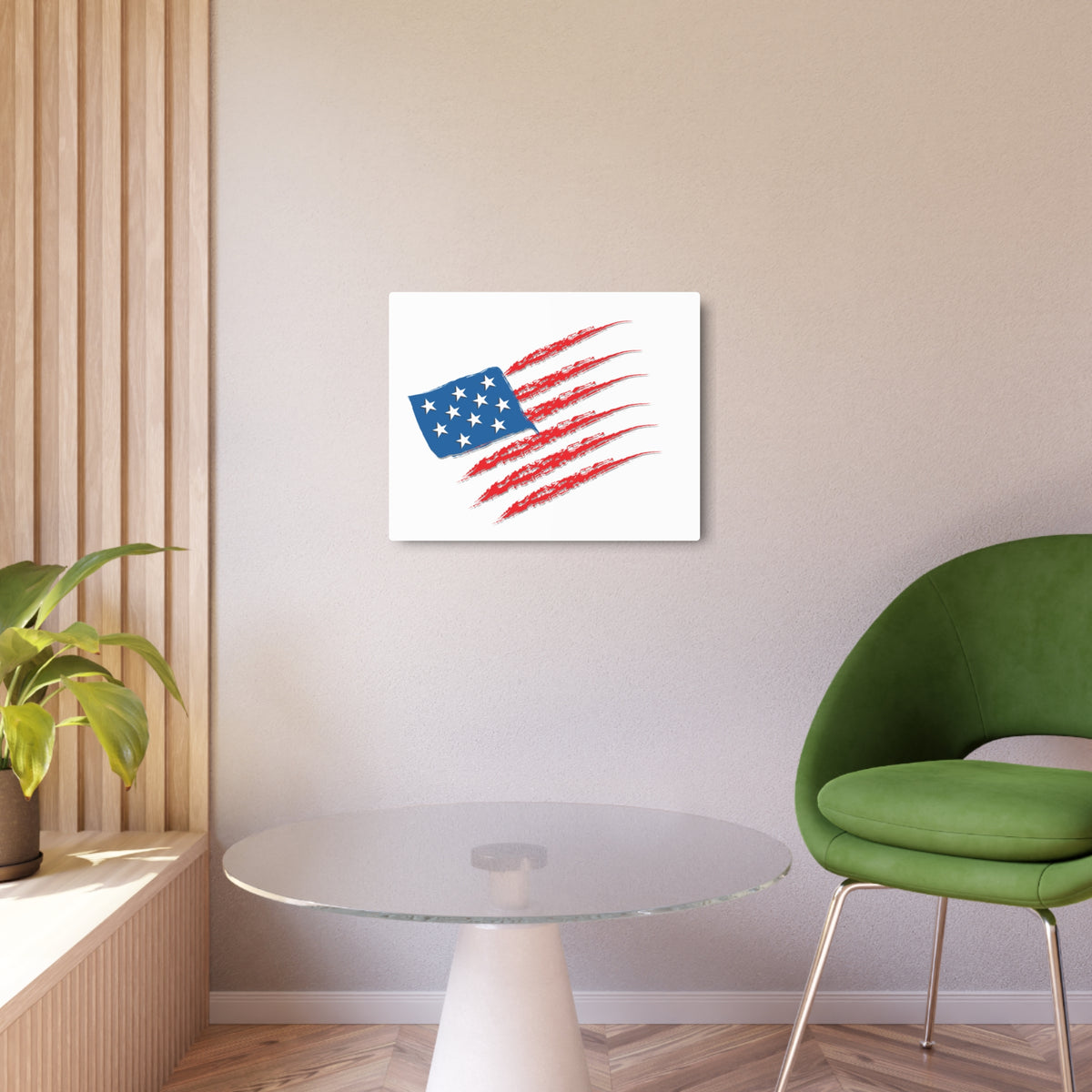 Patriotic Metal Art Sign, Rustic Decor for Home, Wall Art for Independence Day, Memorial Day, Veteran's Day, Gifts for Patriots