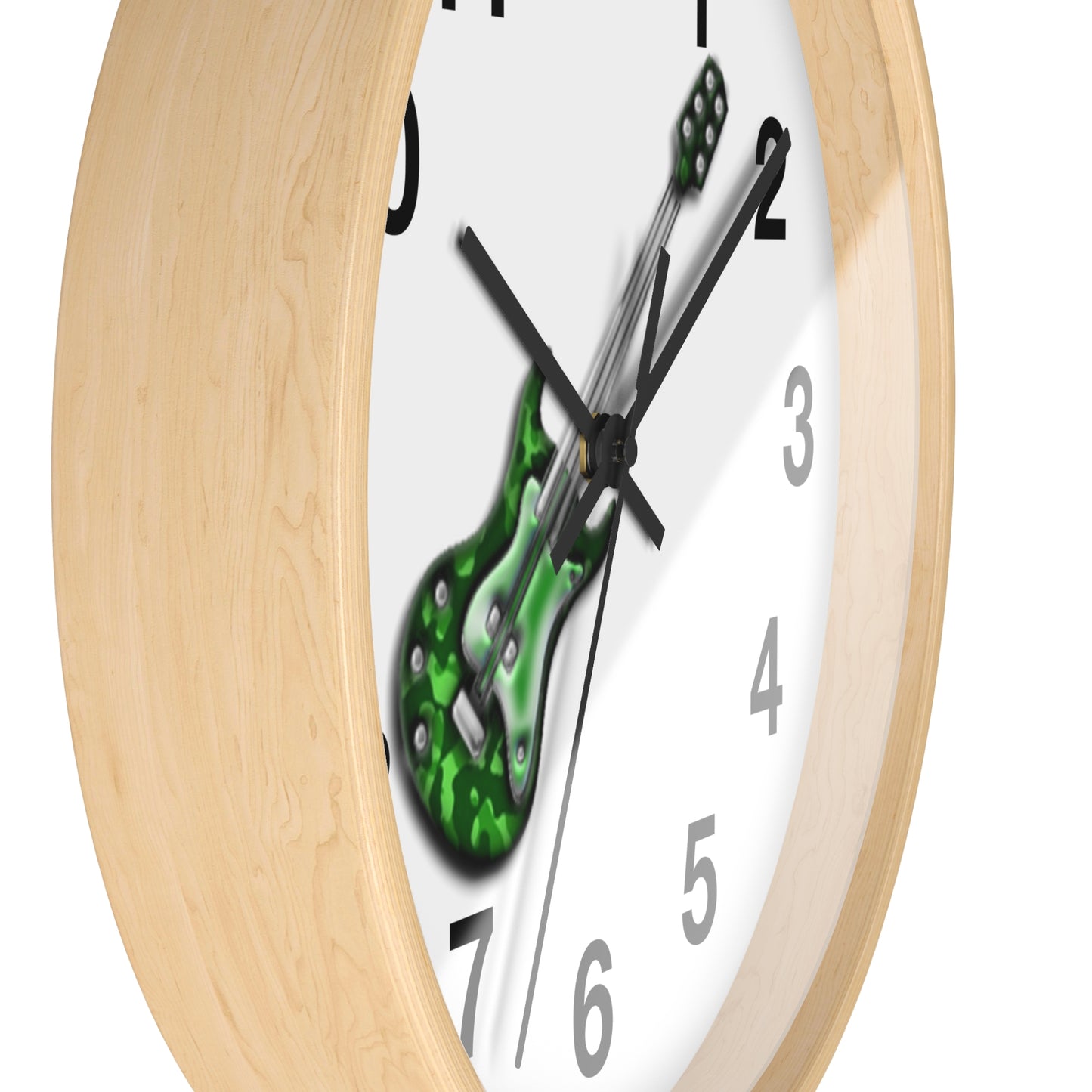 Guitar Wall Clock - Musicians Gift, Home Decor, Music Room Accessory, Timeless Instrument Art, Unique Bedroom Decor