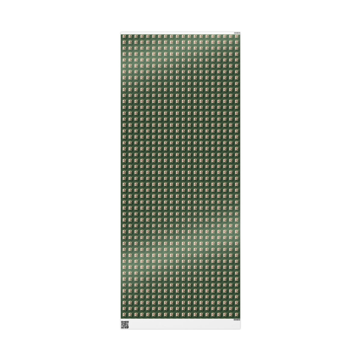 Holiday Floral Gift Wrap — Green Lily Pattern Wrapping Paper Roll