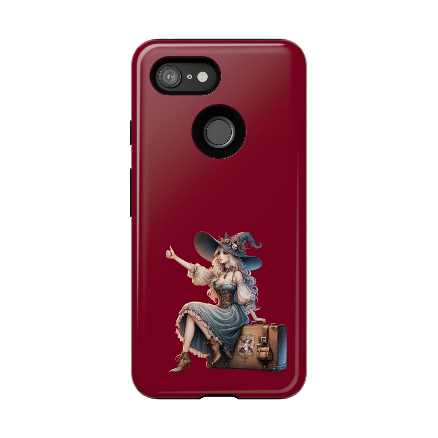 Witchy Phone Case - Magical, Durable - Halloween Gift, Cosplay Accessory, Cute Witch Design