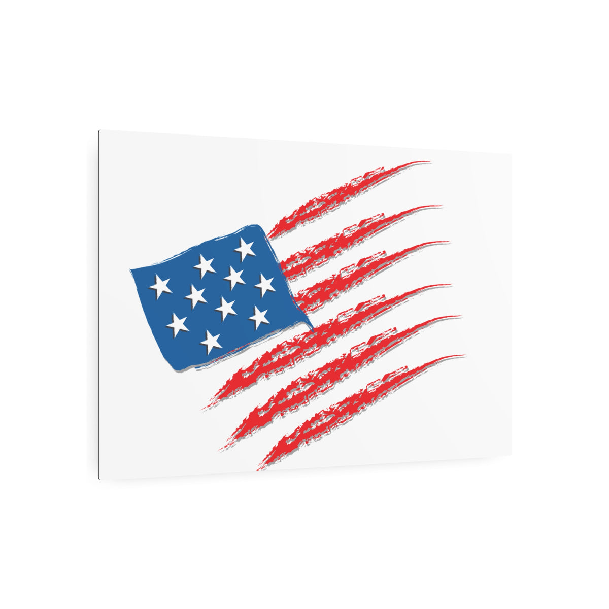 Patriotic Metal Art Sign, Rustic Decor for Home, Wall Art for Independence Day, Memorial Day, Veteran's Day, Gifts for Patriots