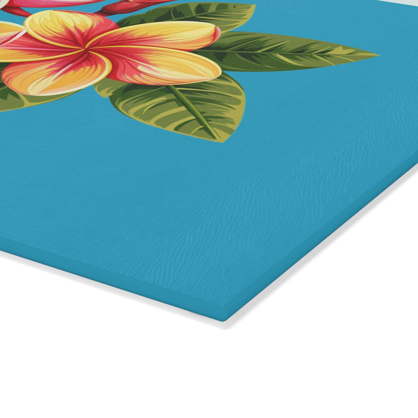 Tropical Floral Glass Cutting Board - Perfect Kitchen Decor for Home