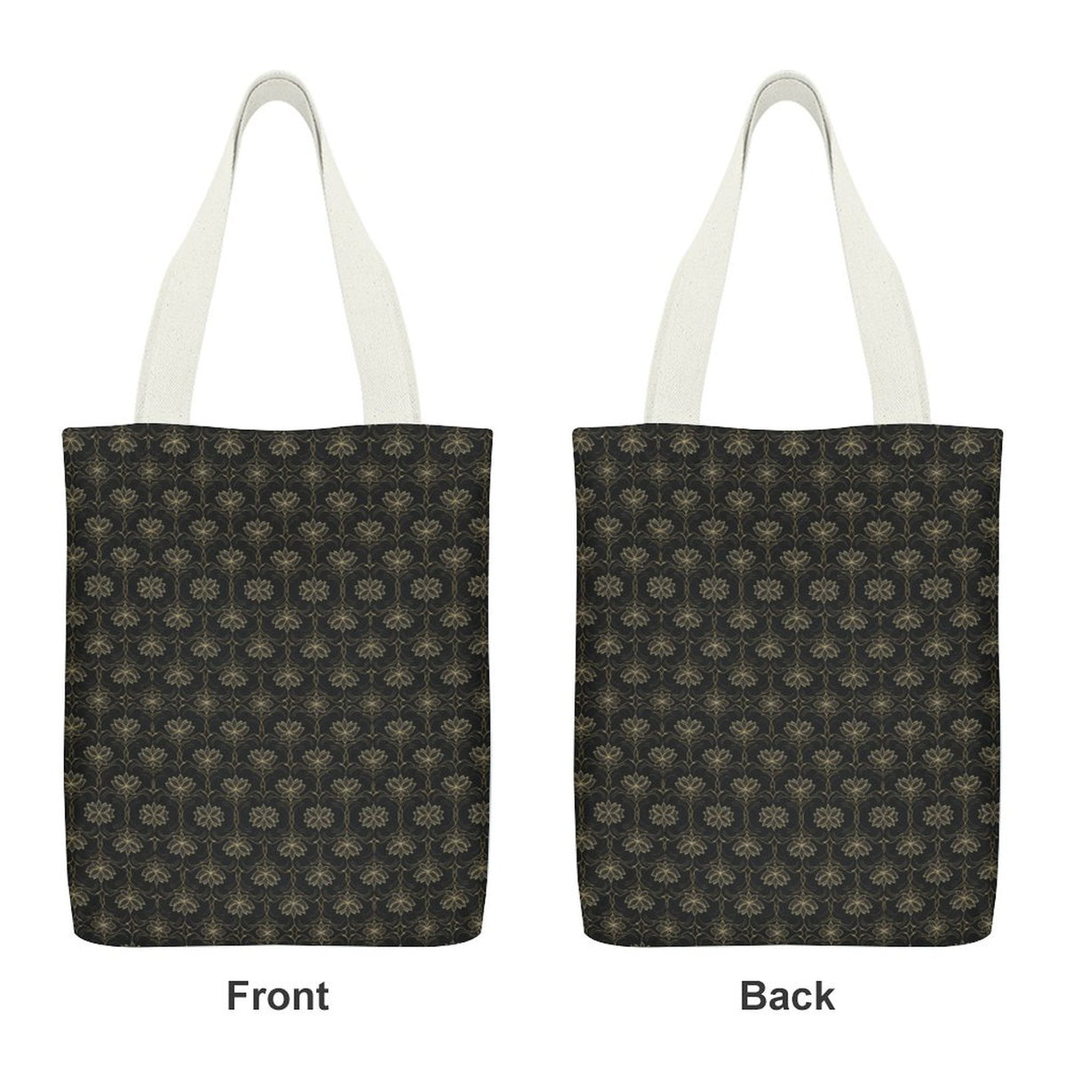 Canvas Material Tote Bags with Interior Pocket