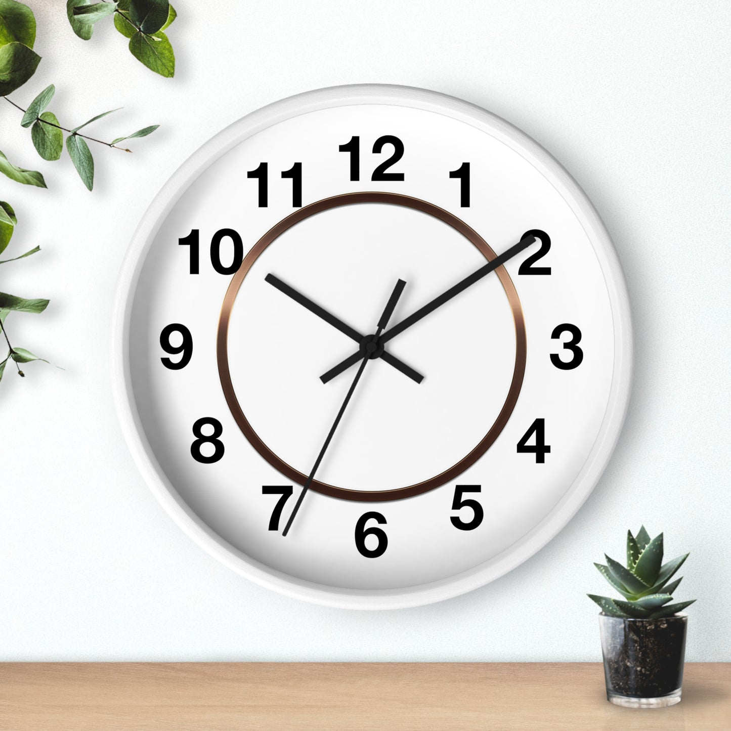 Elegant Minimalist Wall Clock for Modern Decor, Home Office Decor, Gift for Housewarming, Birthday Gift, Timeless Design