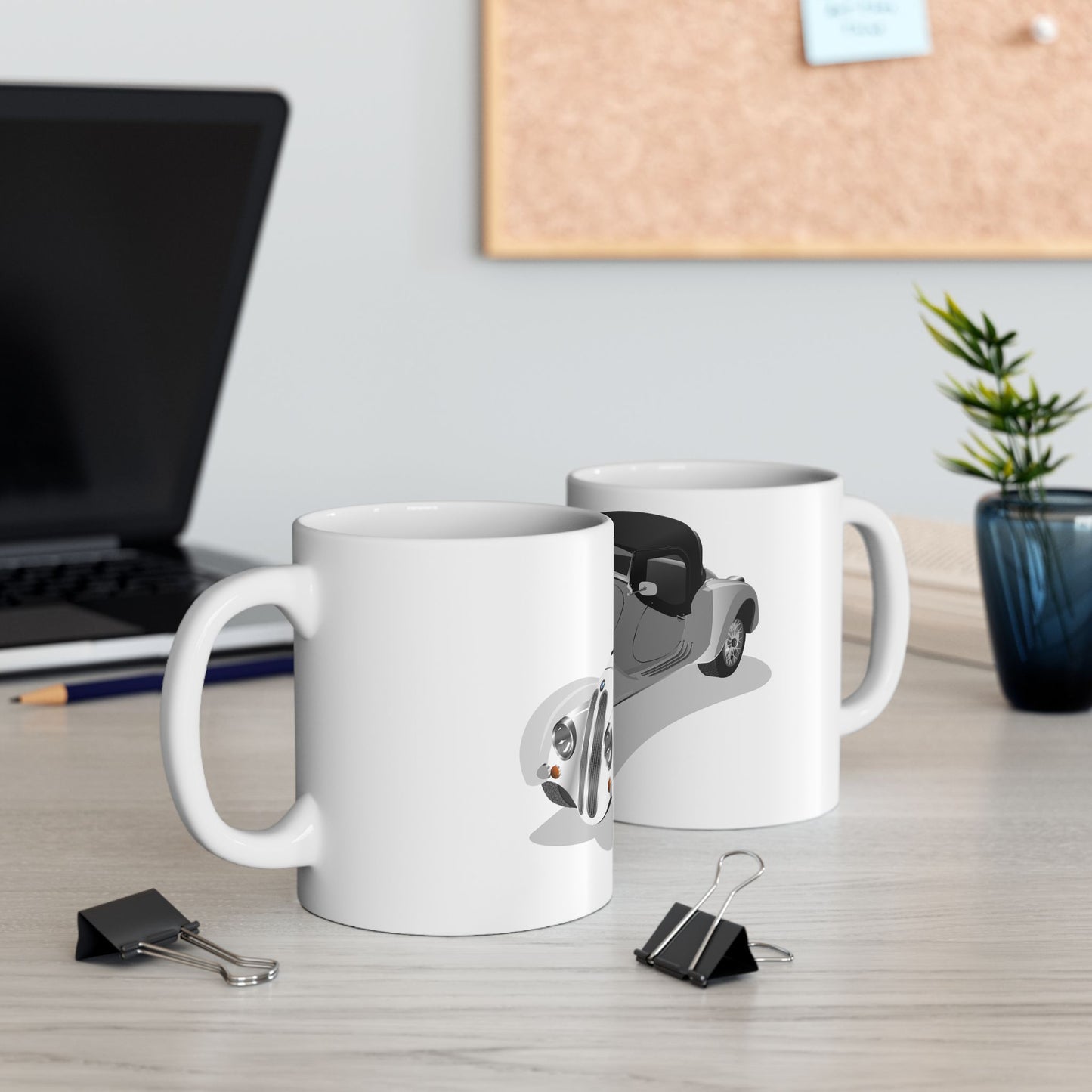 Vintage Car Ceramic Mug | Classic Car Lover Gift | Coffee Mug | Retro Auto Drinkware | 11oz 15oz