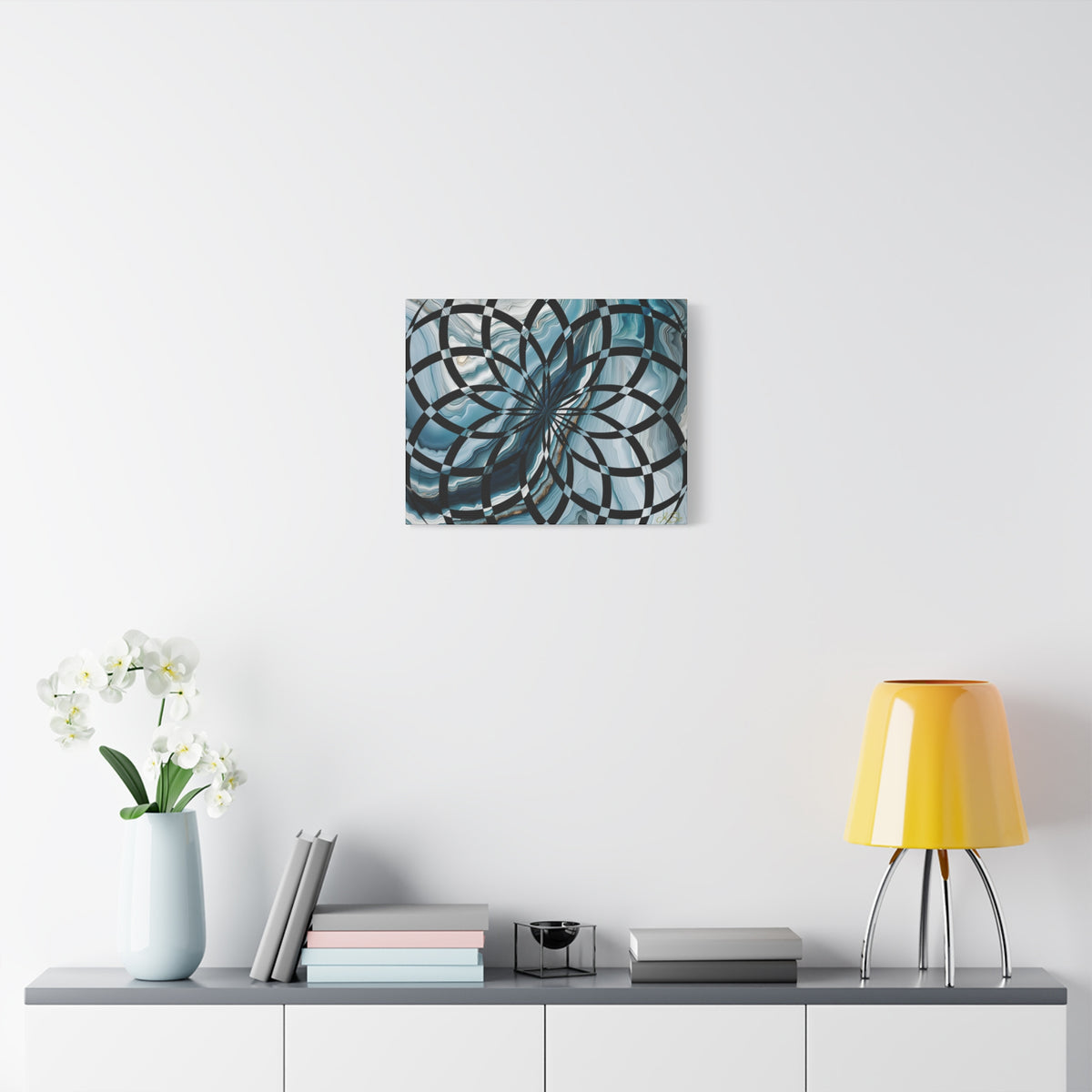 Abstract Geometric Art Canvas Print, Modern Wall