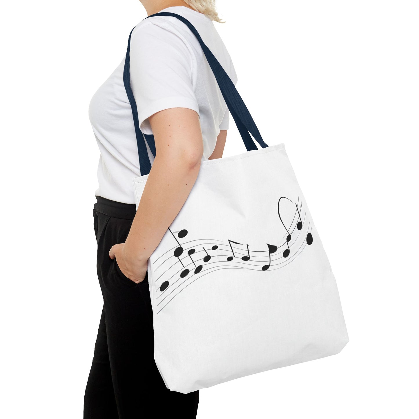 Musical Notes Tote Bag | Perfect for Music Lovers, Eco-Friendly Shopping