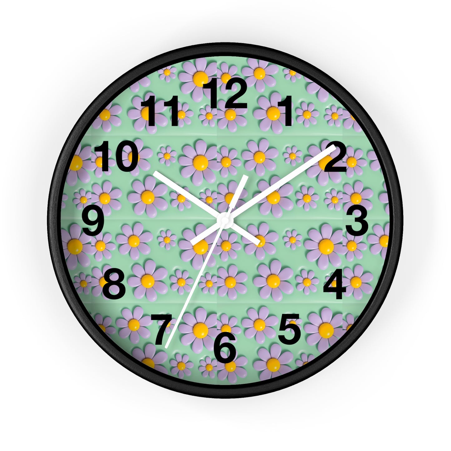 Charming Floral Wall Clock - Brighten Your Space with Decorative Timepiece, Home Decor, Gift for Her, Birthday, Mother's Day