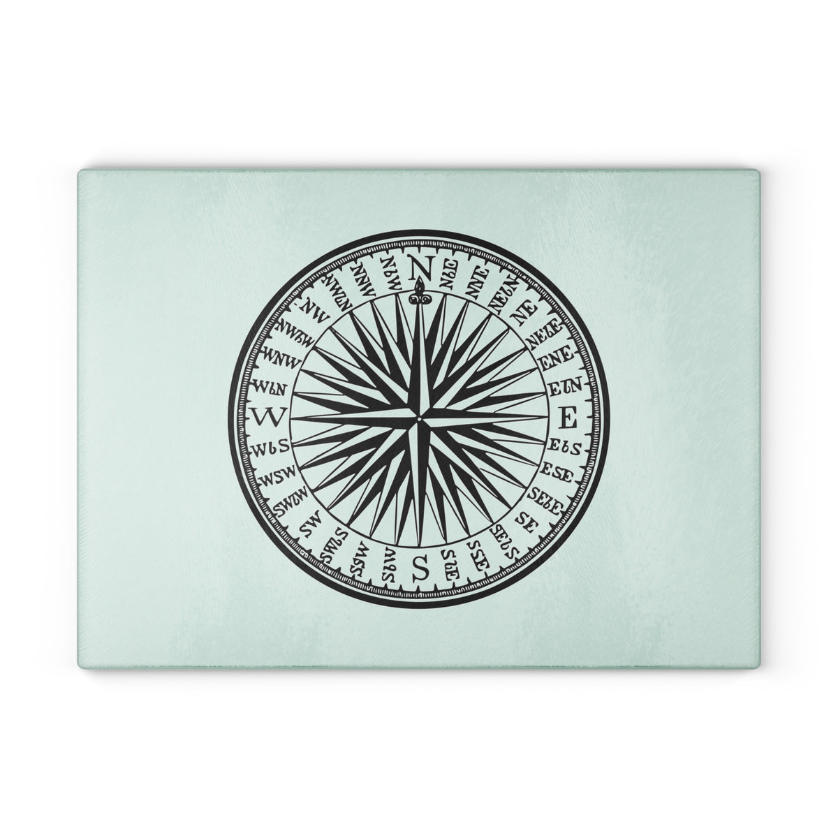 Nautical Compass Glass Cutting Board - Coastal Kitchen Decor, Perfect Gift for Chefs, Housewarming, Maritime Themed Events