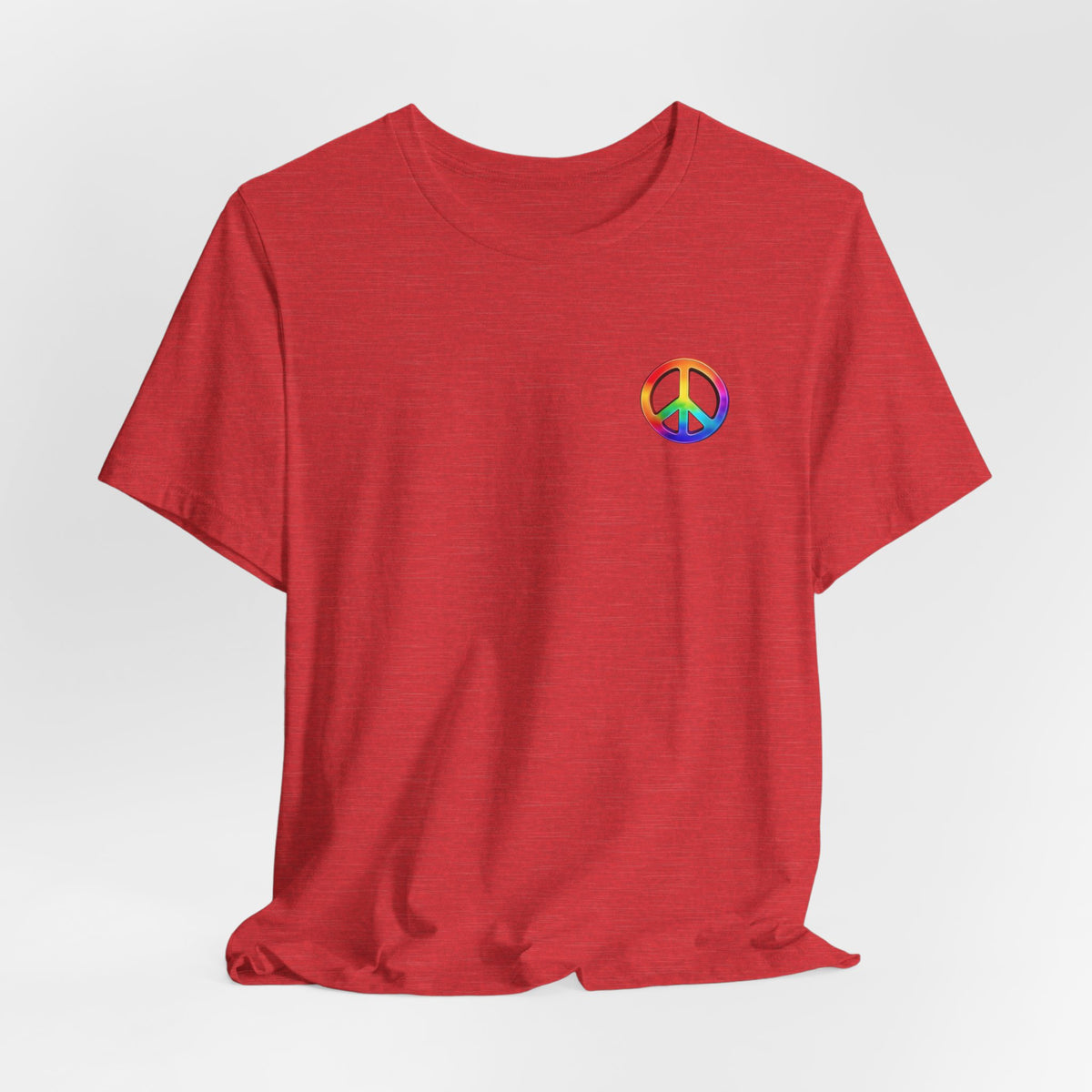 Peace Sign Tie-Dye Tee — Rainbow Hippie Peace Symbol T-Shirt