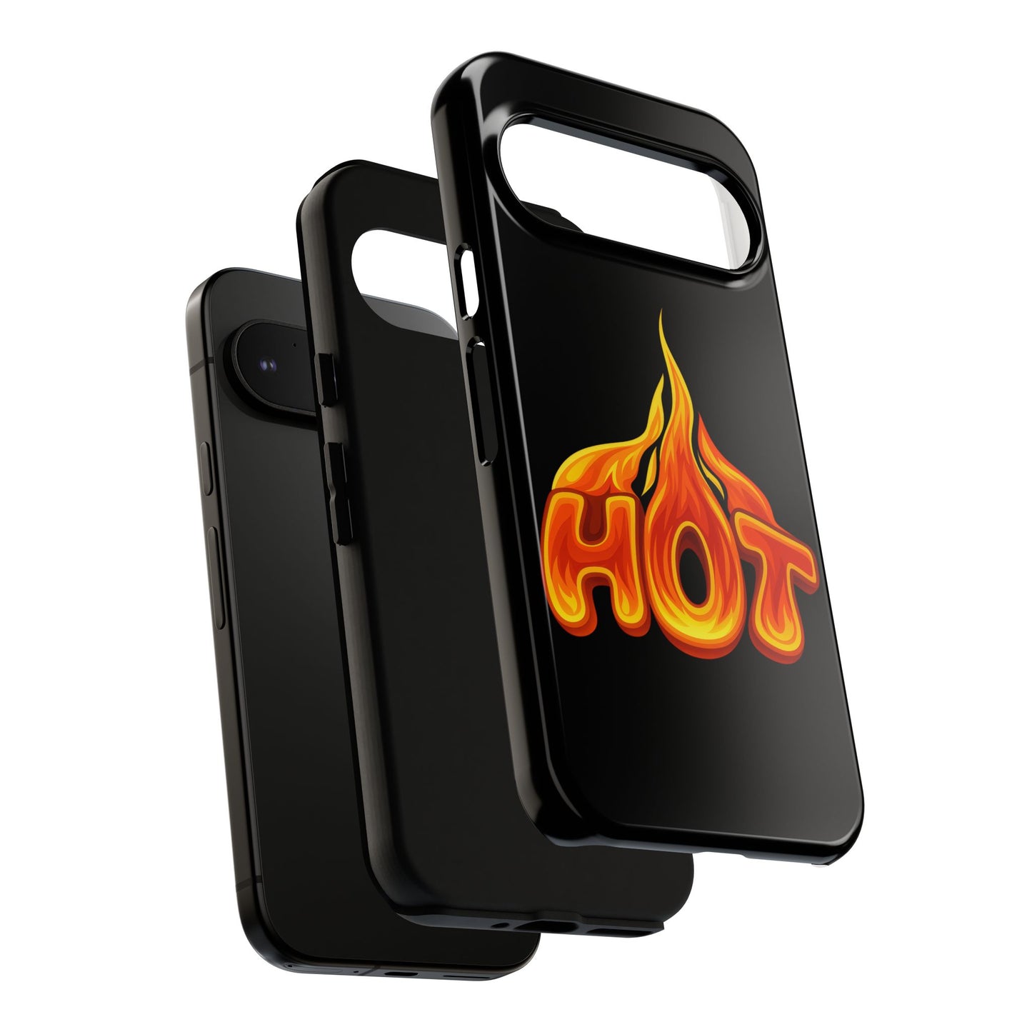 Stylish Phone Case, Hot Flames Design, Gift for Teens, Trendy Accessory, Protective Cover, Unique Phone Case