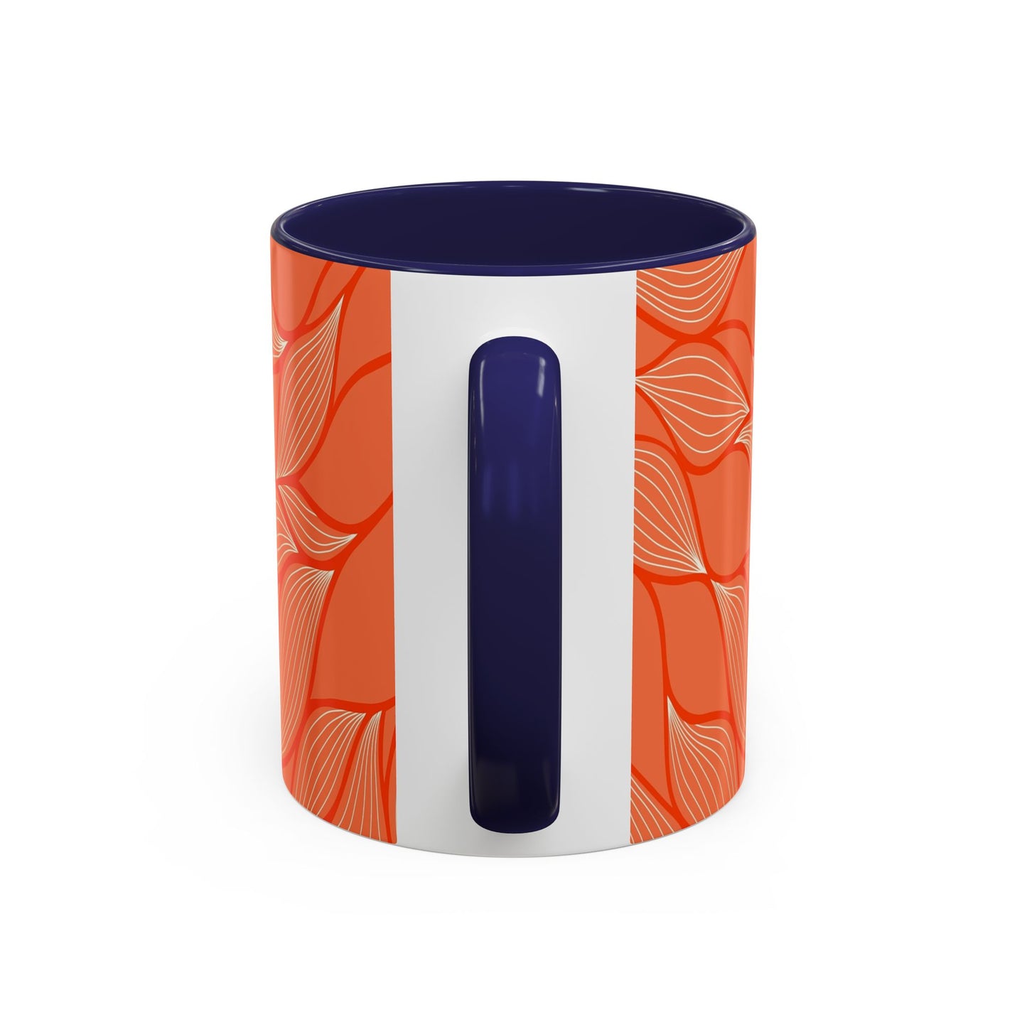 Stylish Accent Coffee Mug, Floral Pattern Drinkware, Unique Gift for Coffee Lovers, Home Decor, Kitchenware, Vibrant Design