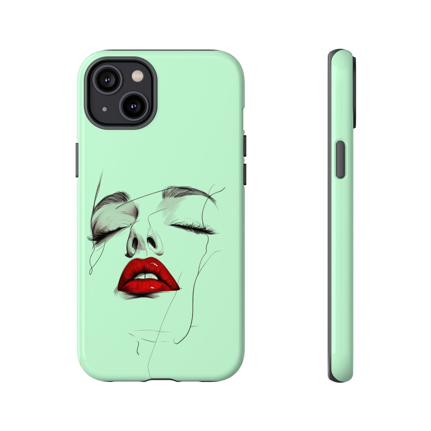 Stylish Phone Case, Artistic Phone Cover, Trendy Tech Accessory, Unique Cell Phone Protector, Gift for Her, Modern Aesthetic
