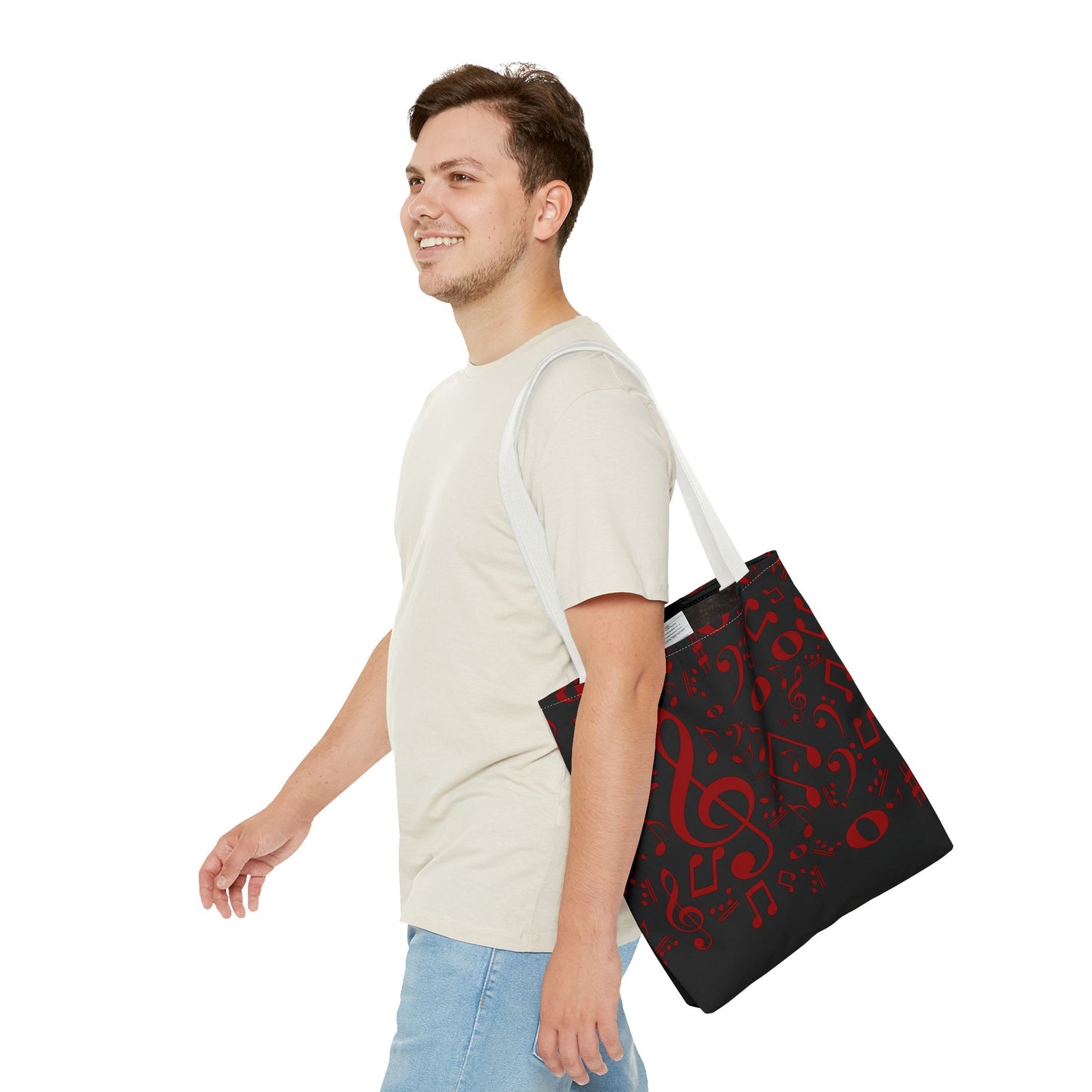Stylish Music Note Tote Bag, Musical Gifts for Musicians, Eco-Friendly, Concert Accessories, Everyday Use, Unique Gift Idea