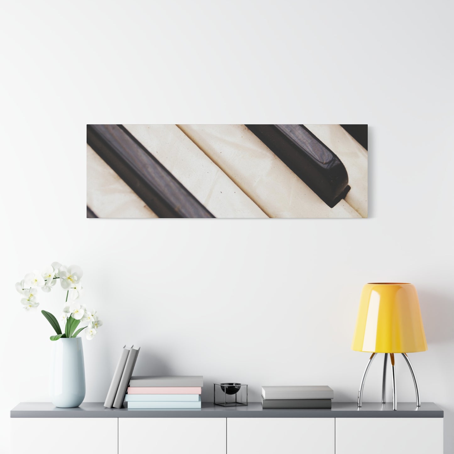 Piano Keys Canvas Wall Art, Music Decor for Home, Perfect Gift for Musicians or Music Lovers
