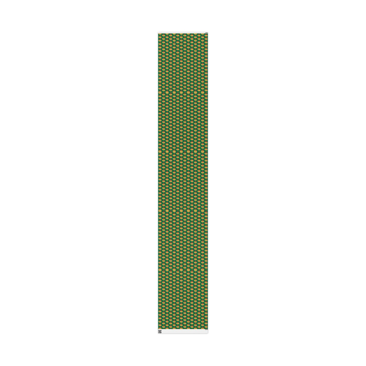 Christmas Bells Wrapping Paper Roll — Green Holly Holiday Gift Wrap