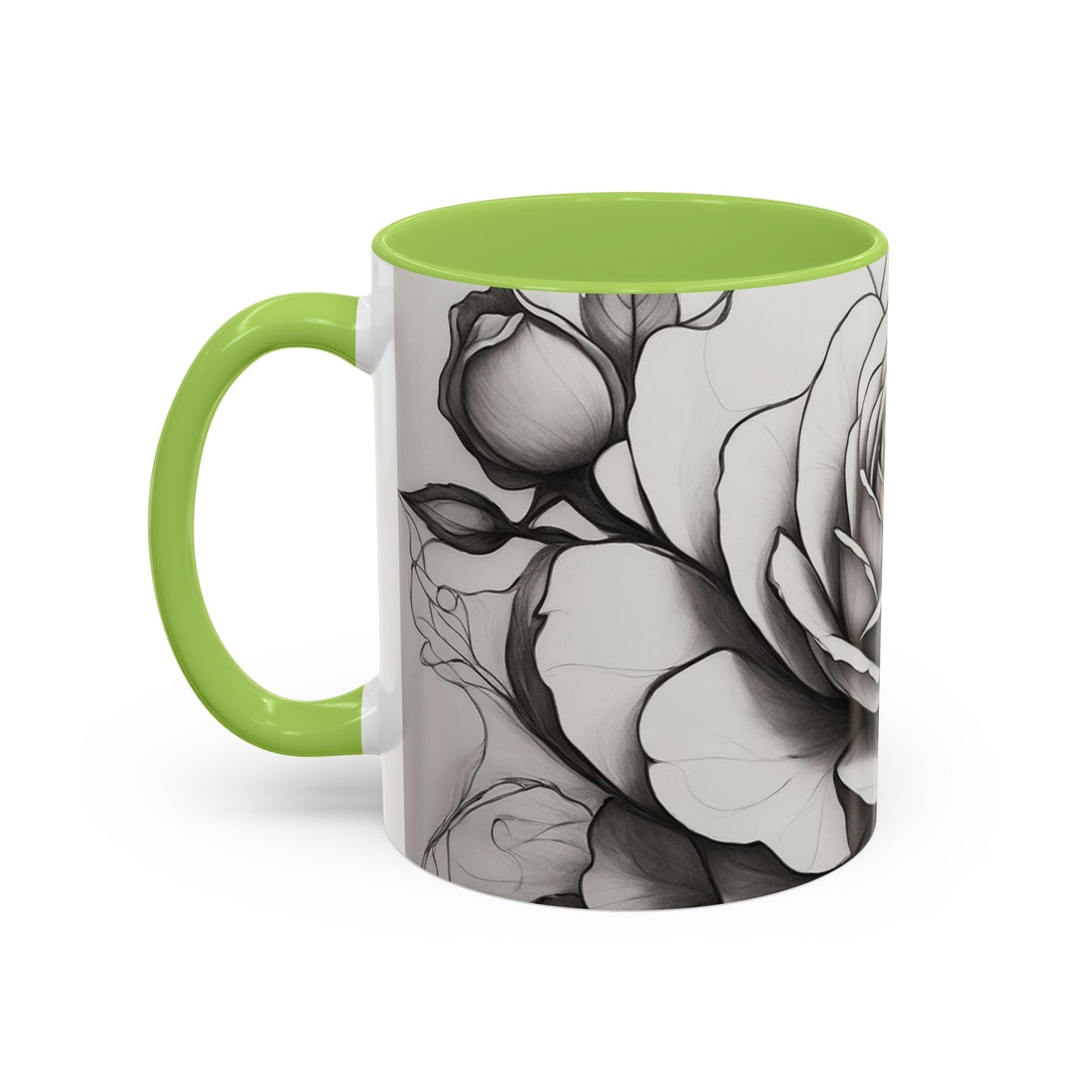 Elegant Floral Coffee Mug - Perfect Gift for Flower Lovers, Mother's Day, Birthdays, Home Decor, Office Use