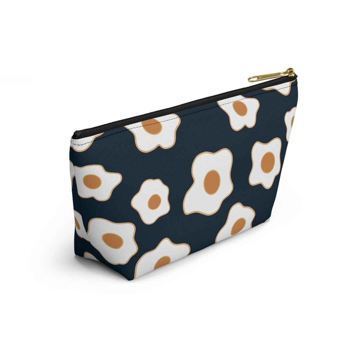 Egg Pattern Accessory Pouch | Cute Makeup Bag, Travel Organizer, Gift for Her, Egg Lover, Fun Pouch, Floral Cosmetic Bag