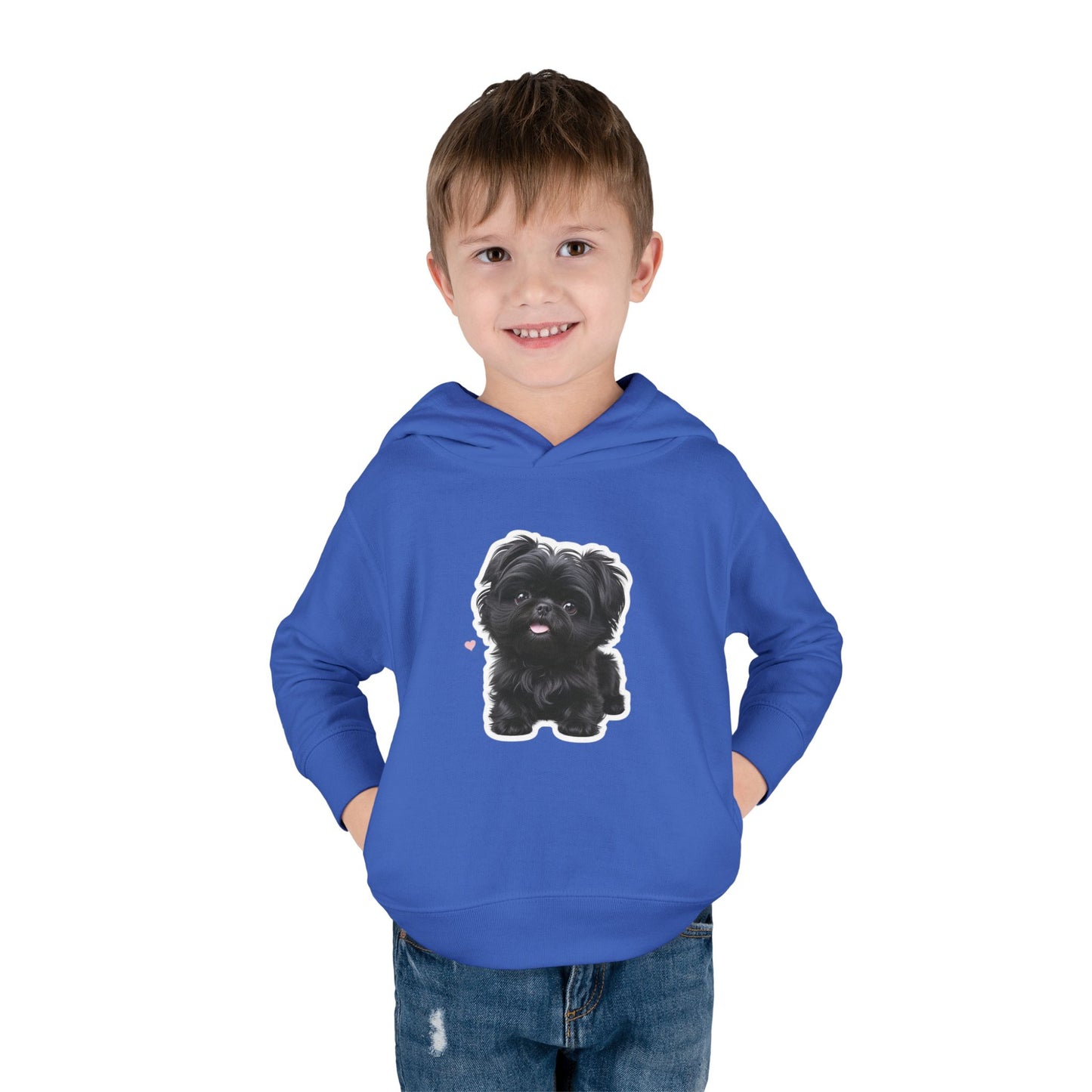 Cute Toddler Hoodie with Adorable Dog Design, Baby Gift, Winter Wear, Kids Sweatshirt, Comfortable Pullover