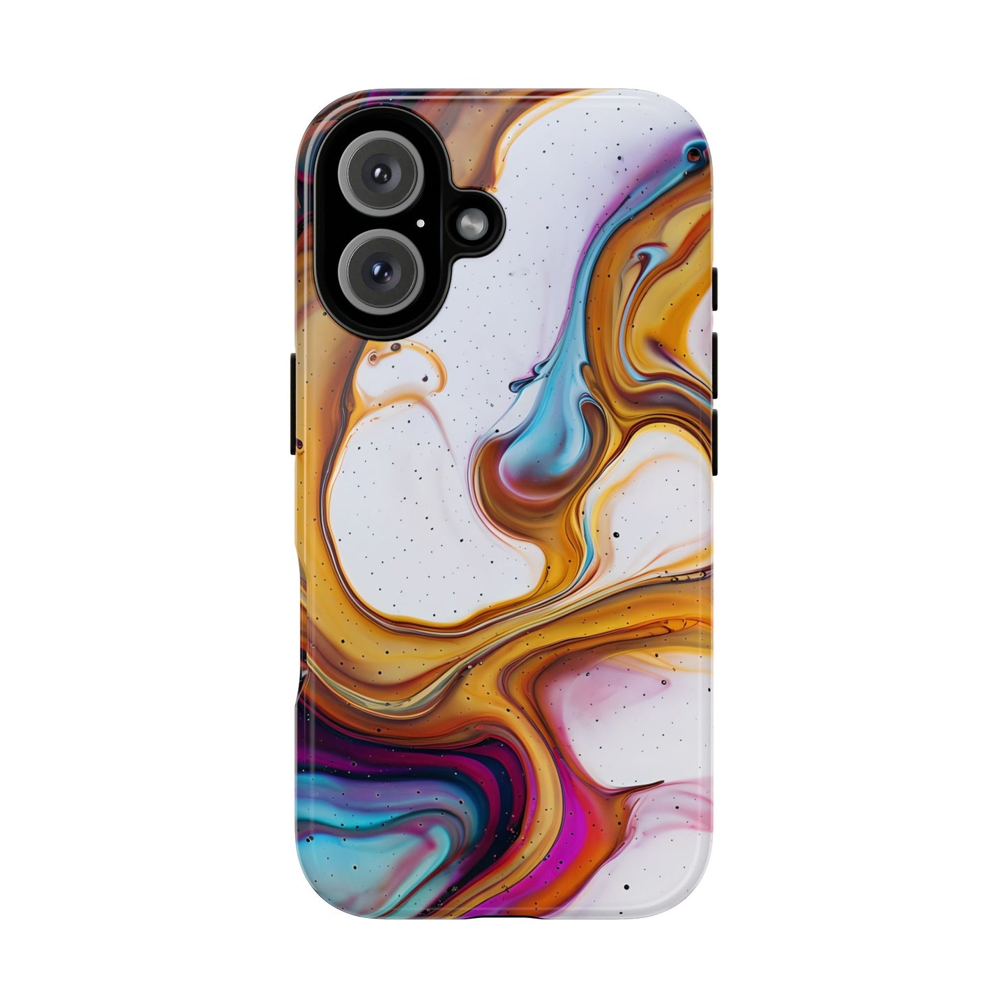 Artistic Phone Case, Tough Cases with Colorful Marble Design