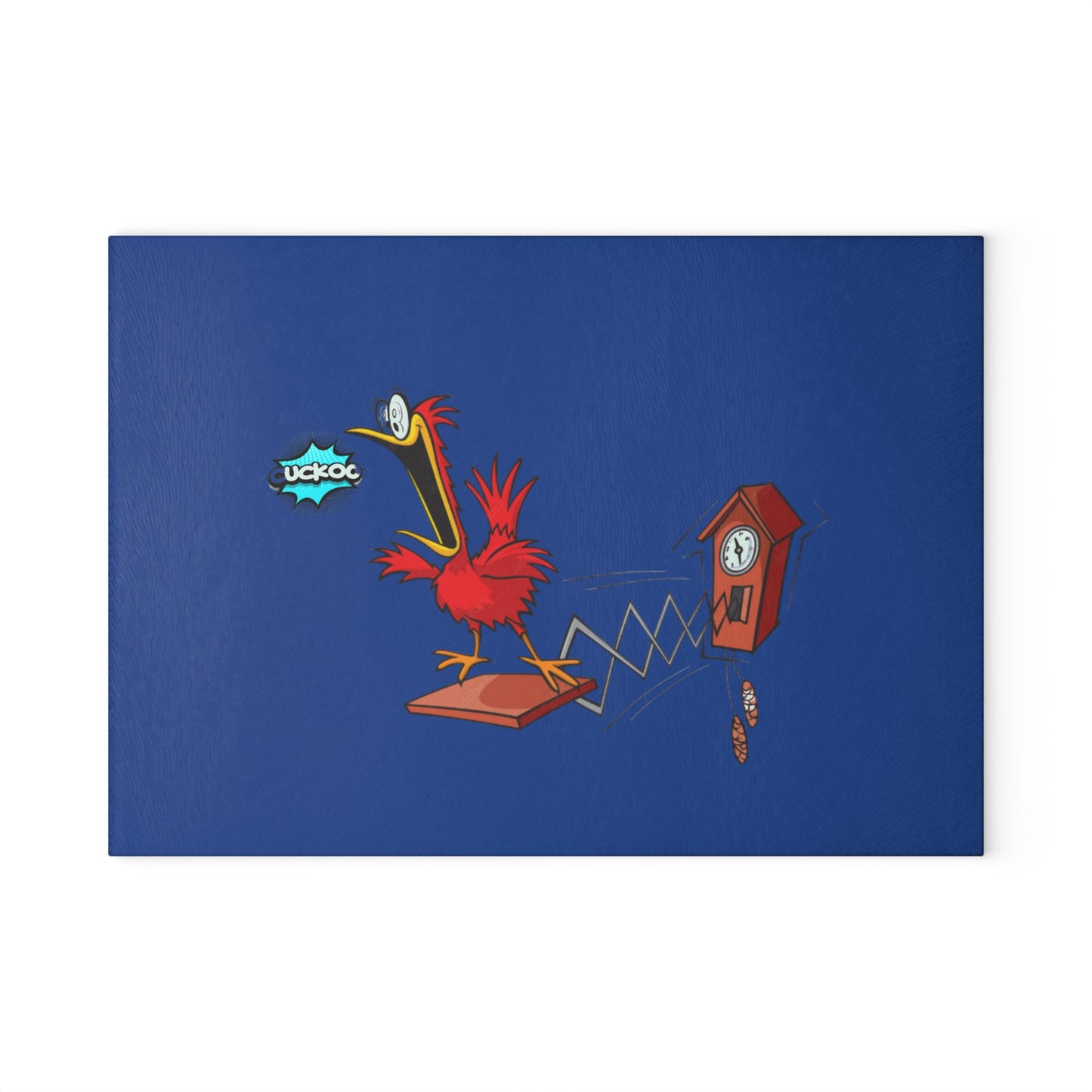 Whimsical Bird Glass Cutting Board, Kitchen Decor, Gift for Chefs, Unique Kitchenware, Fun Cooking Accessory, Bird Lover Gift