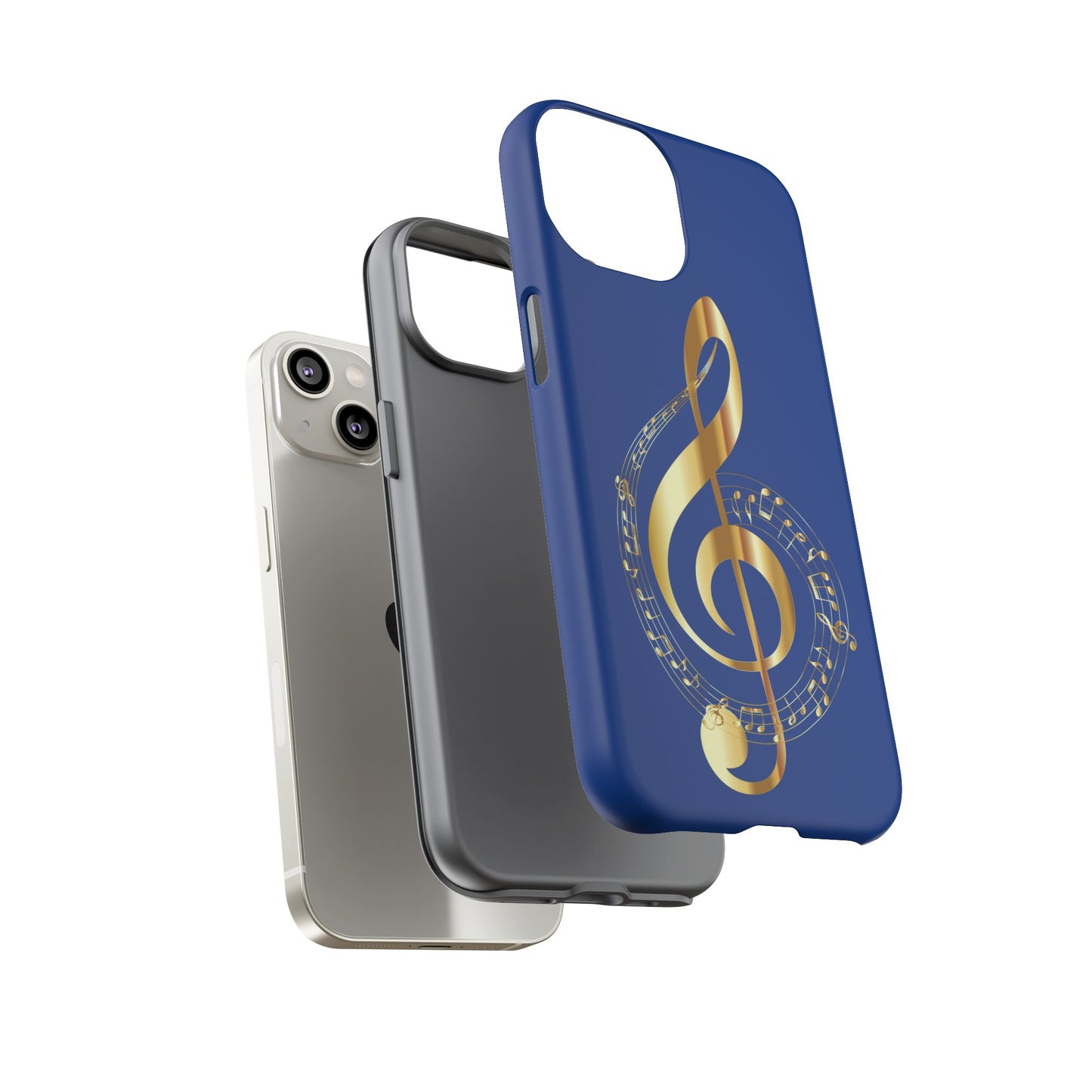 Tough Cases Blue and Gold Musical Note